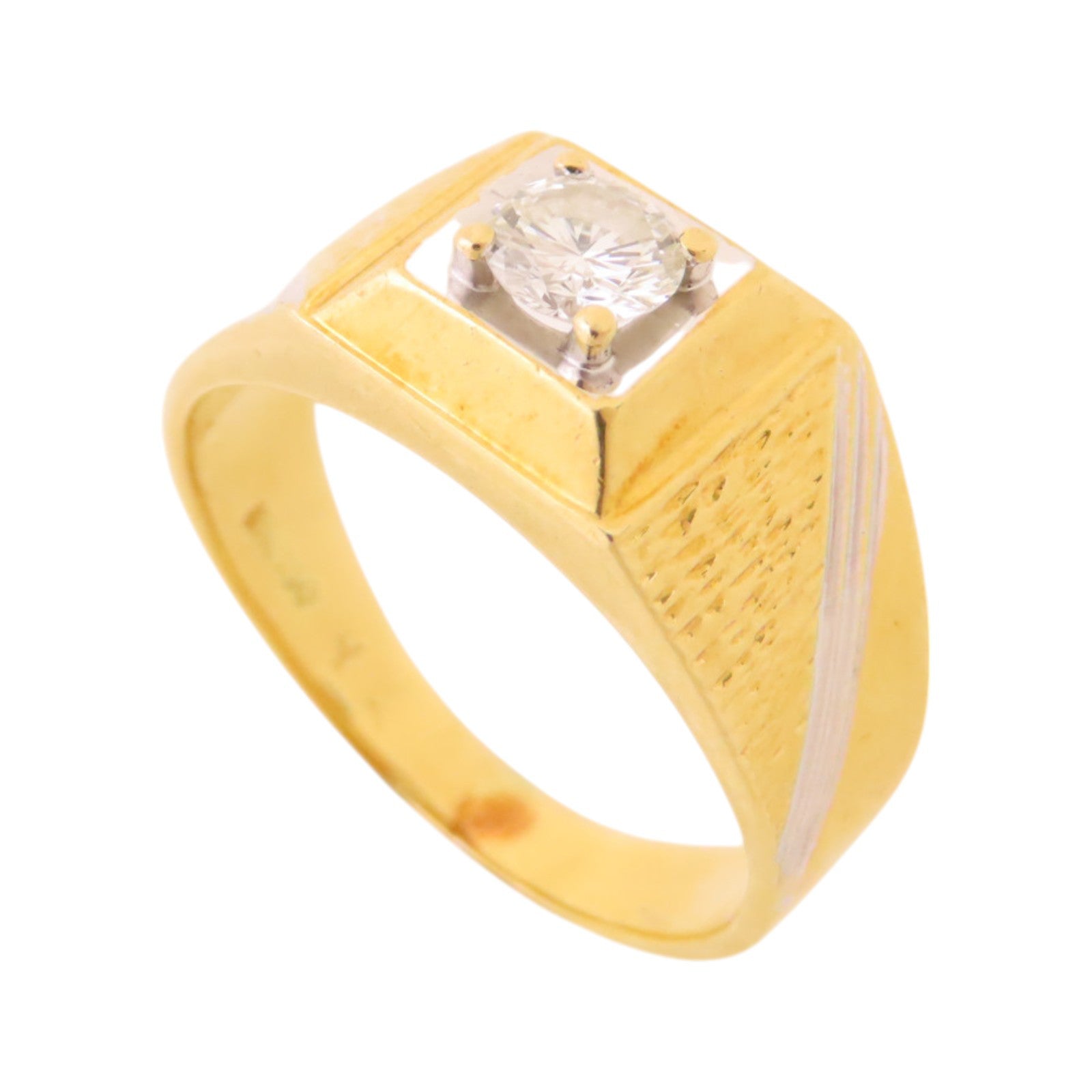 JEWELRY 18K黃金/白金/鑽石Diamond Ring戒指US#6.25