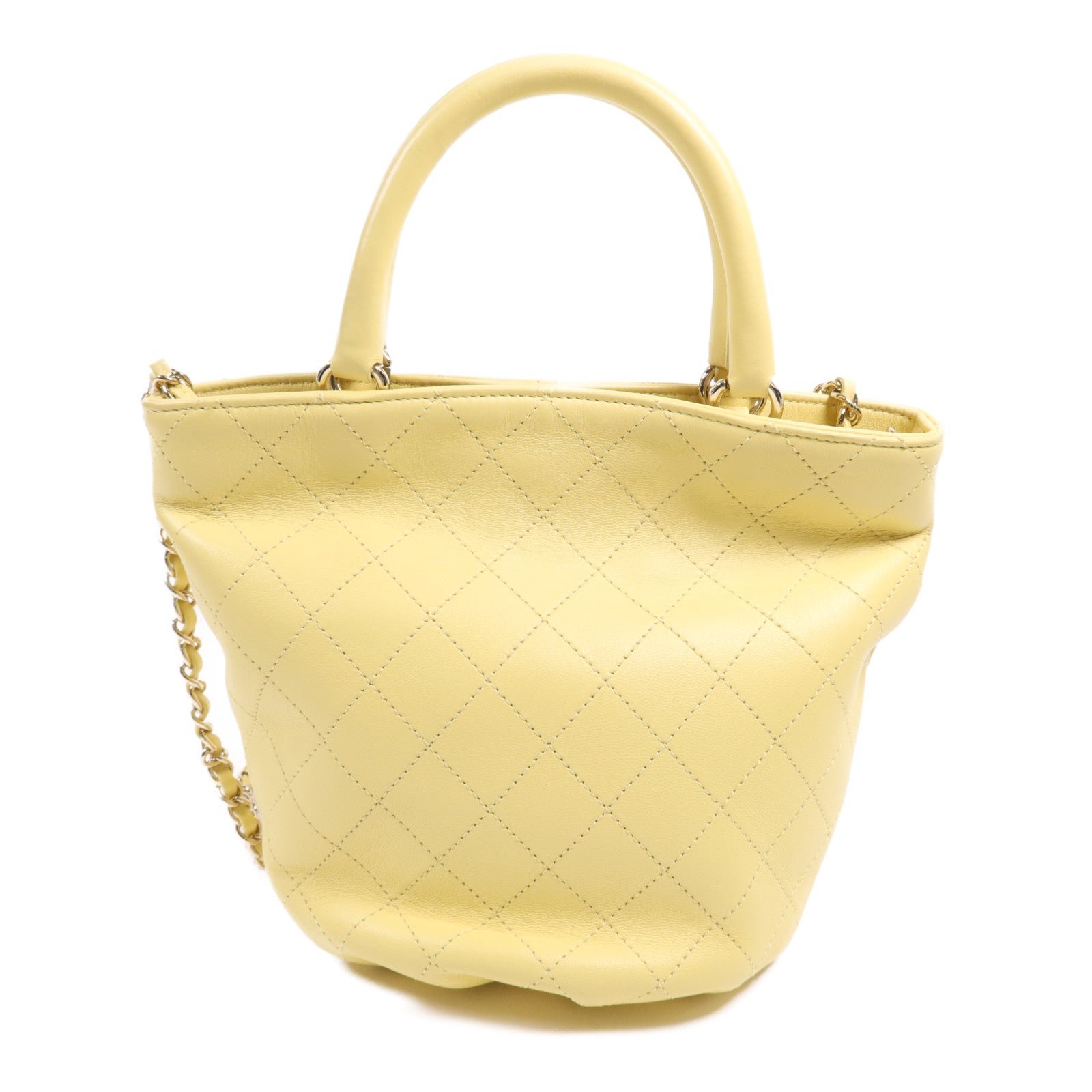 CHANEL 牛皮皮革2 Way Shoulder Bag金扣手挽肩背兩用袋