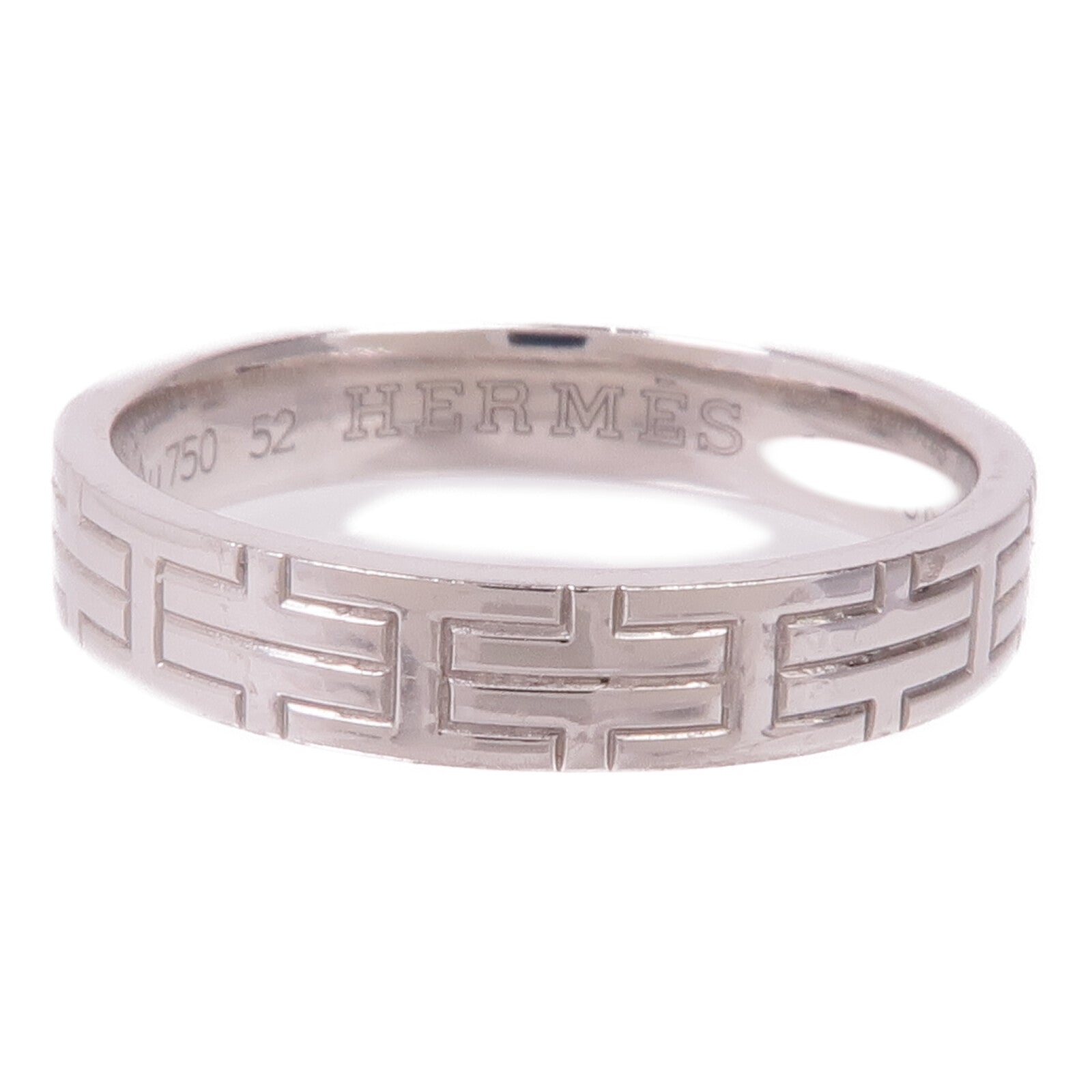 HERMES 18K白金Ring Hermes#52/US#6