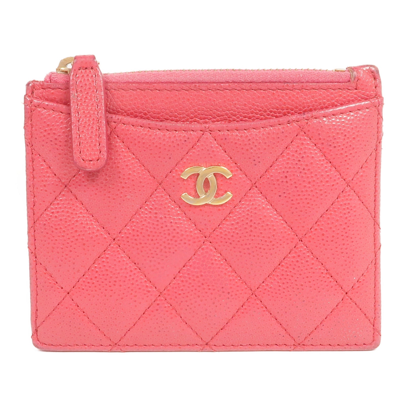 CHANEL 牛皮皮革Card Case金扣卡片套