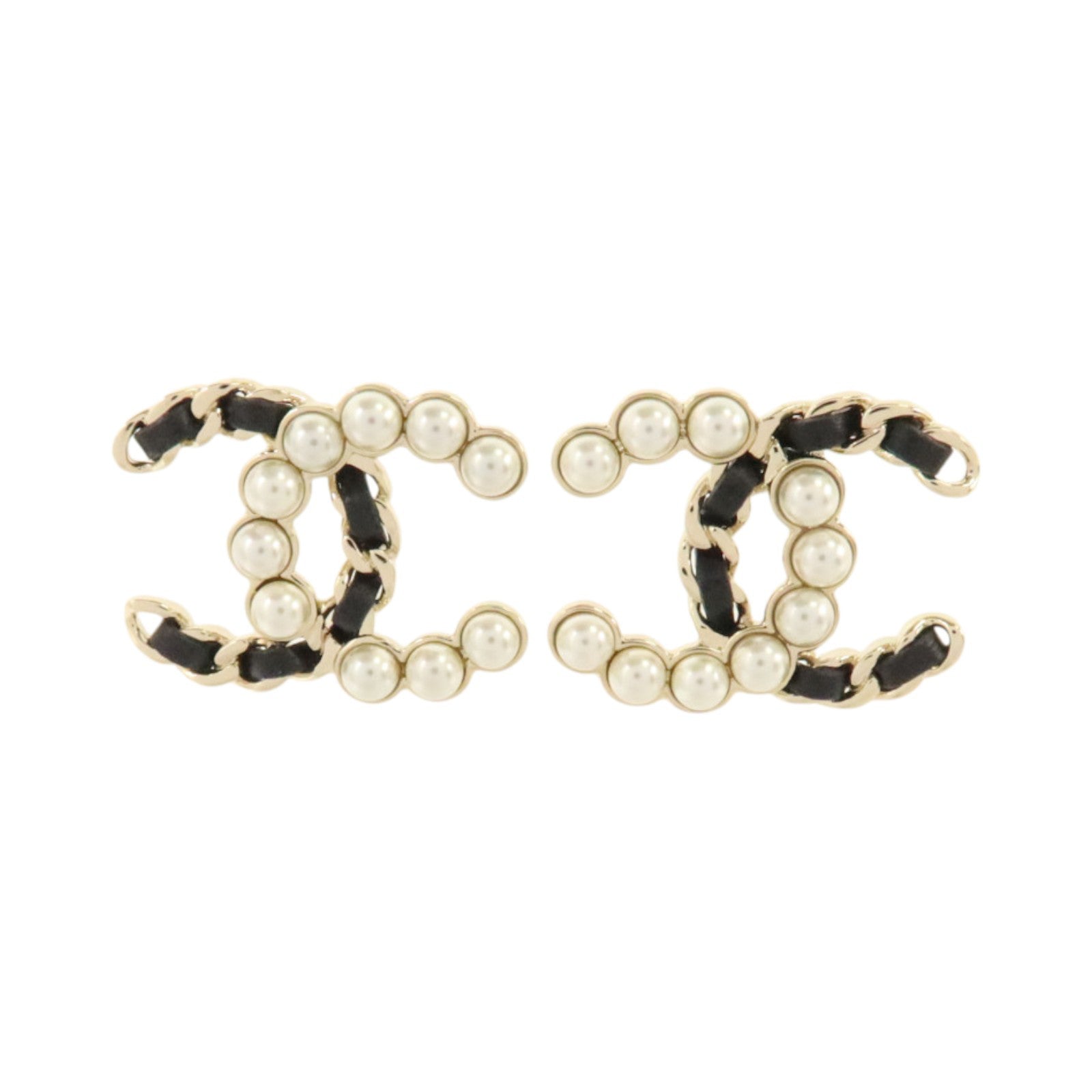 CHANEL 金屬/皮革/PVC Earrings耳環