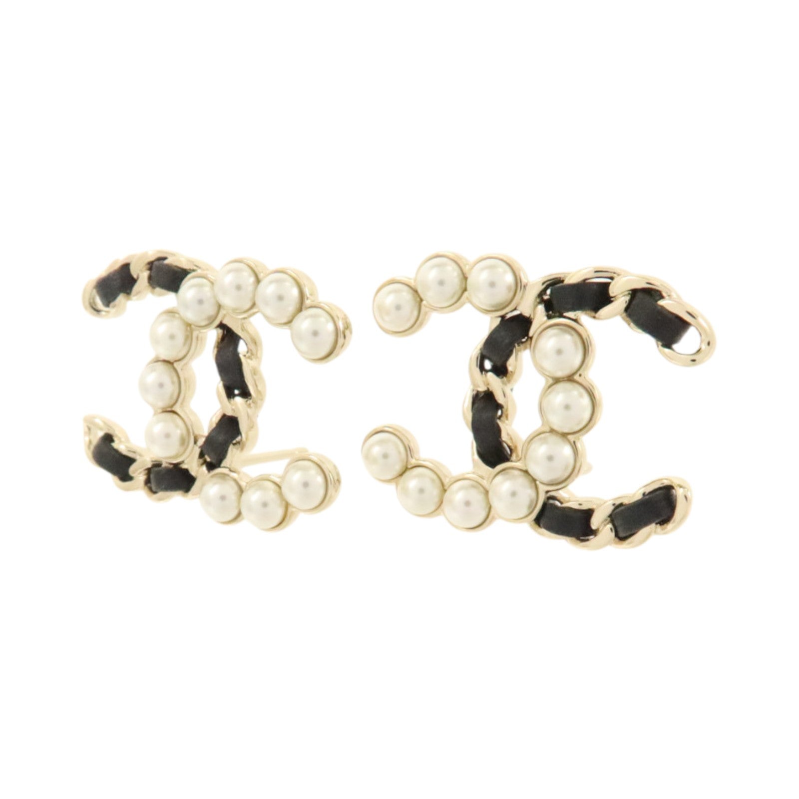 CHANEL 金屬/皮革/PVC Earrings耳環
