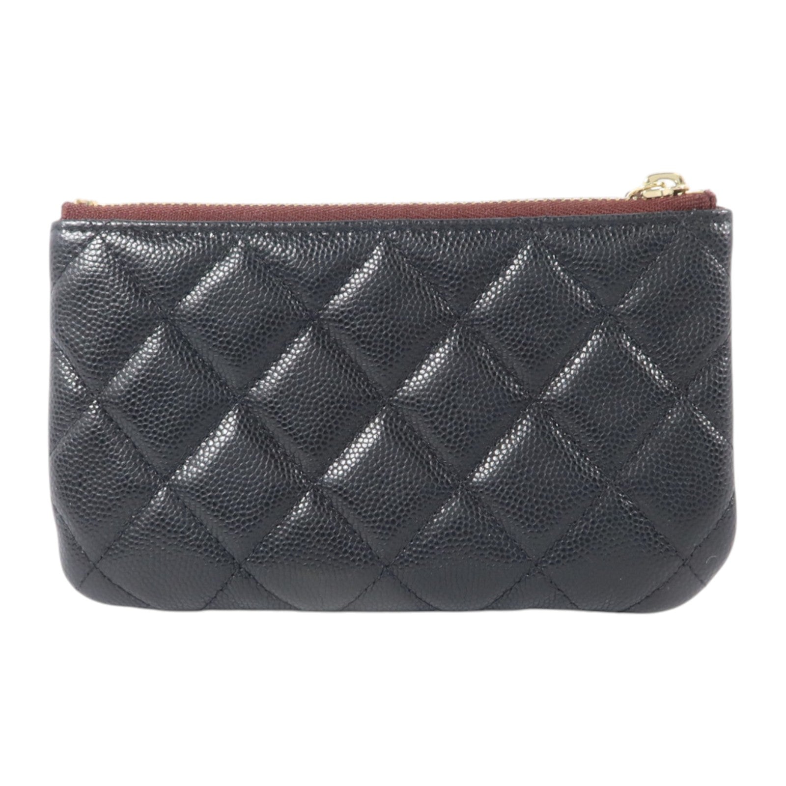CHANEL 牛皮皮革Classic Mini O-Case Pouch金扣小袋