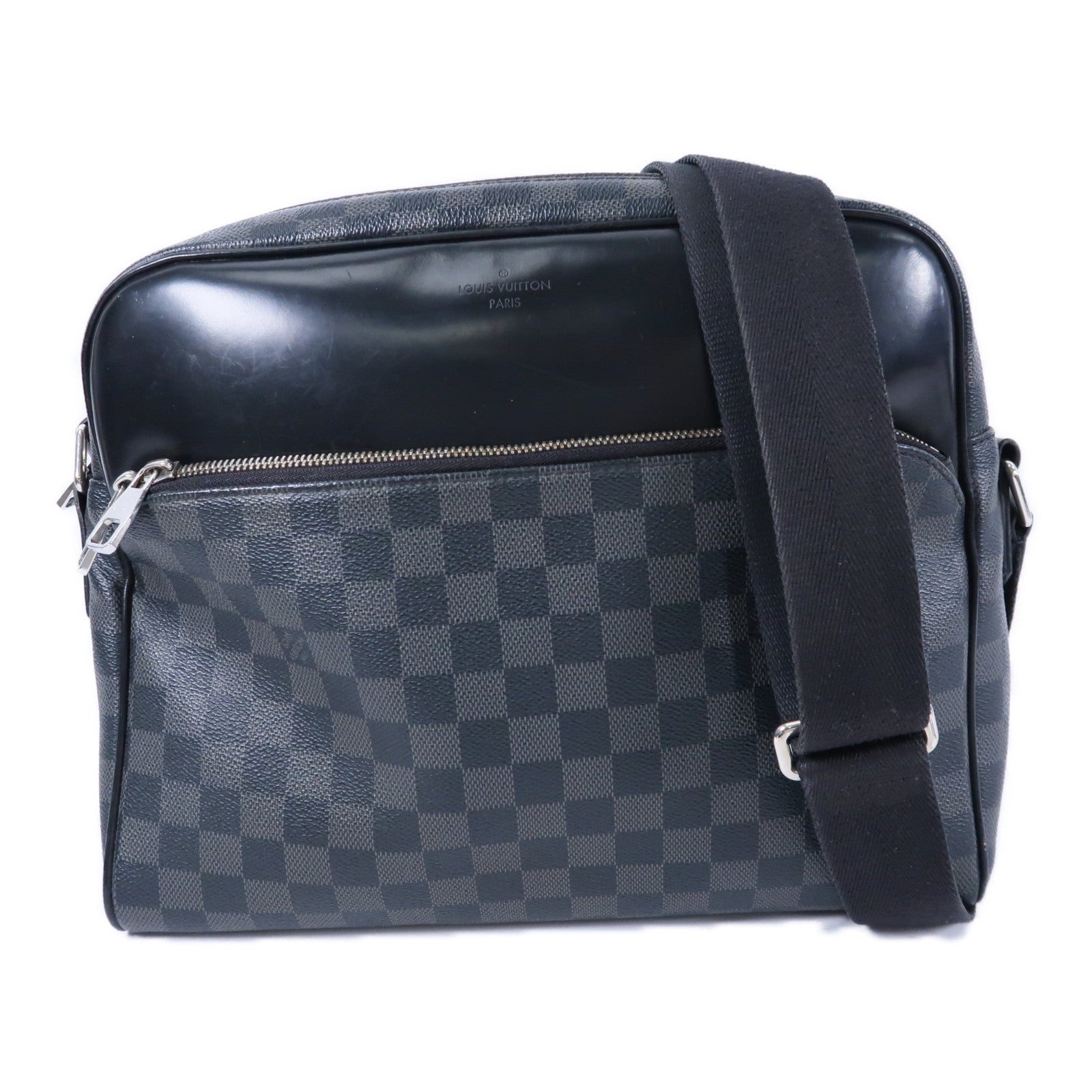 LOUIS VUITTON Damier Graphite Dayton MM肩背袋