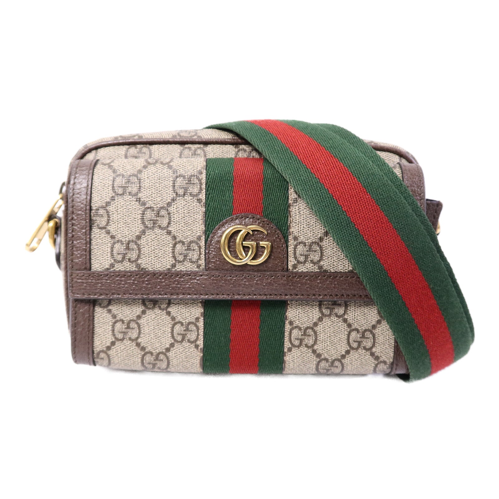 GUCCI 塗層帆布GG Supreme Shoulder Bag肩背袋