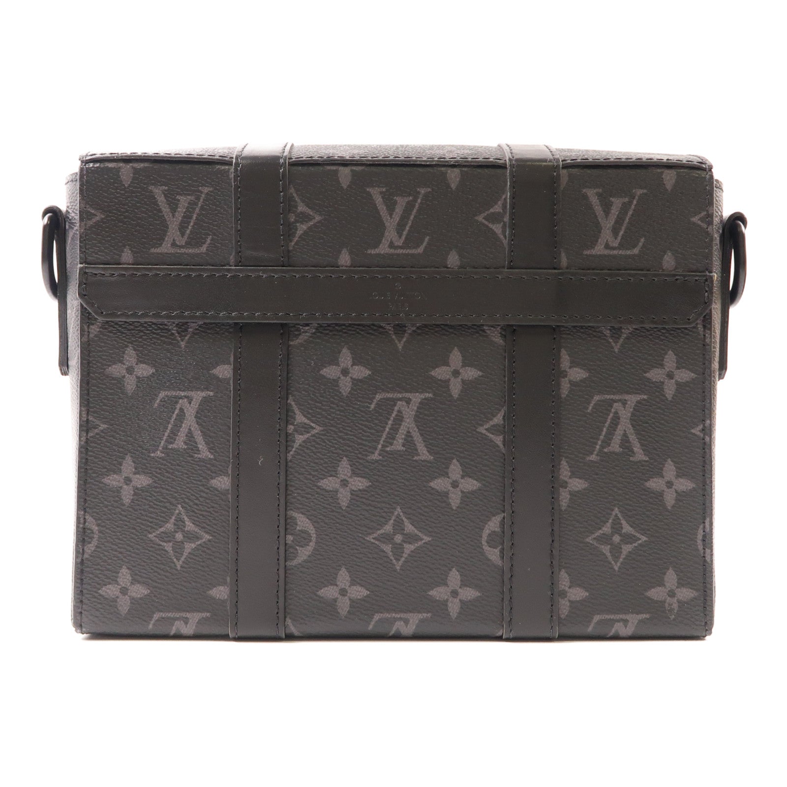 LOUIS VUITTON LV Trunk Messenger Shoulder Bag M45727 Monogram Eclipse Black