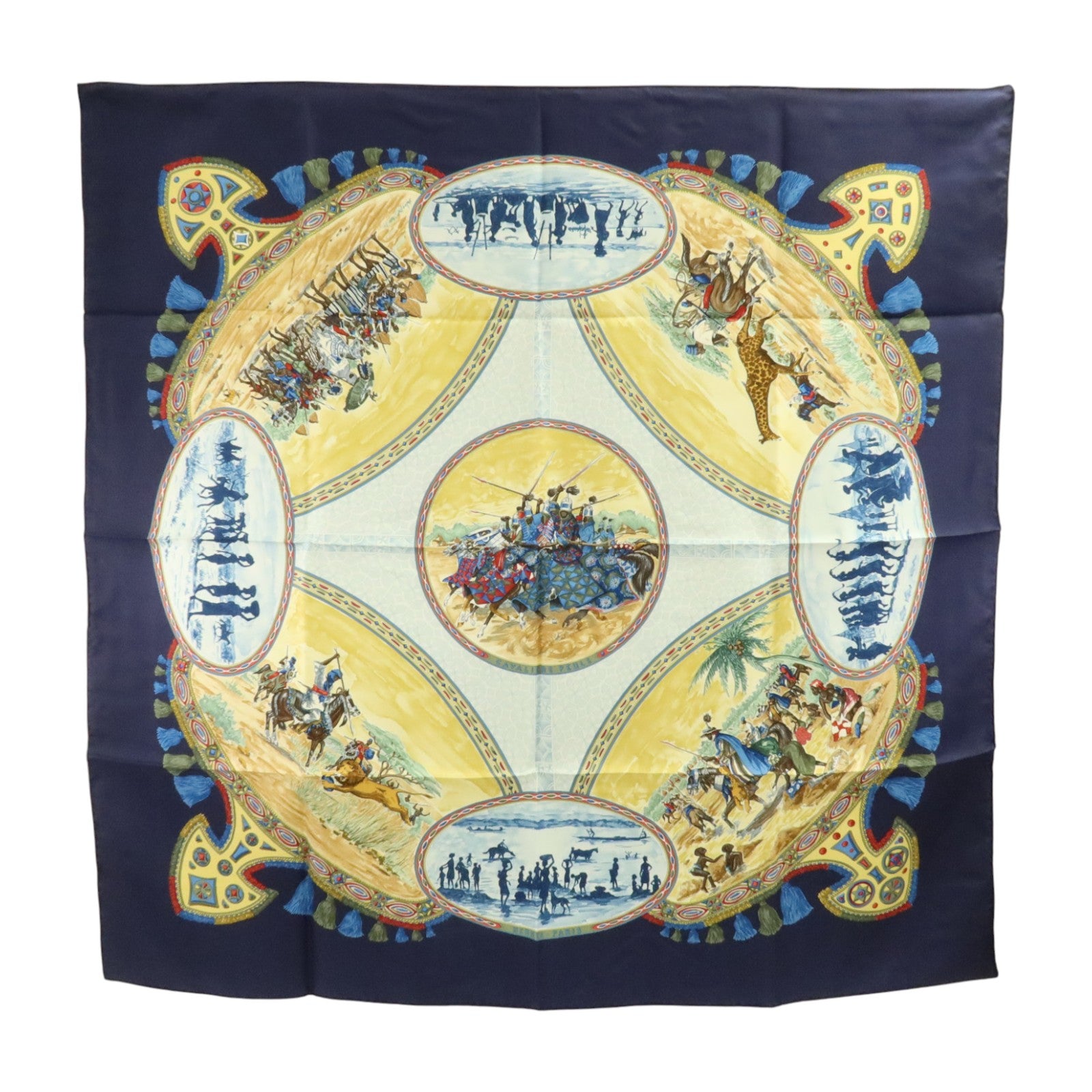 HERMES 絲質Scarf 90x90cm絲巾