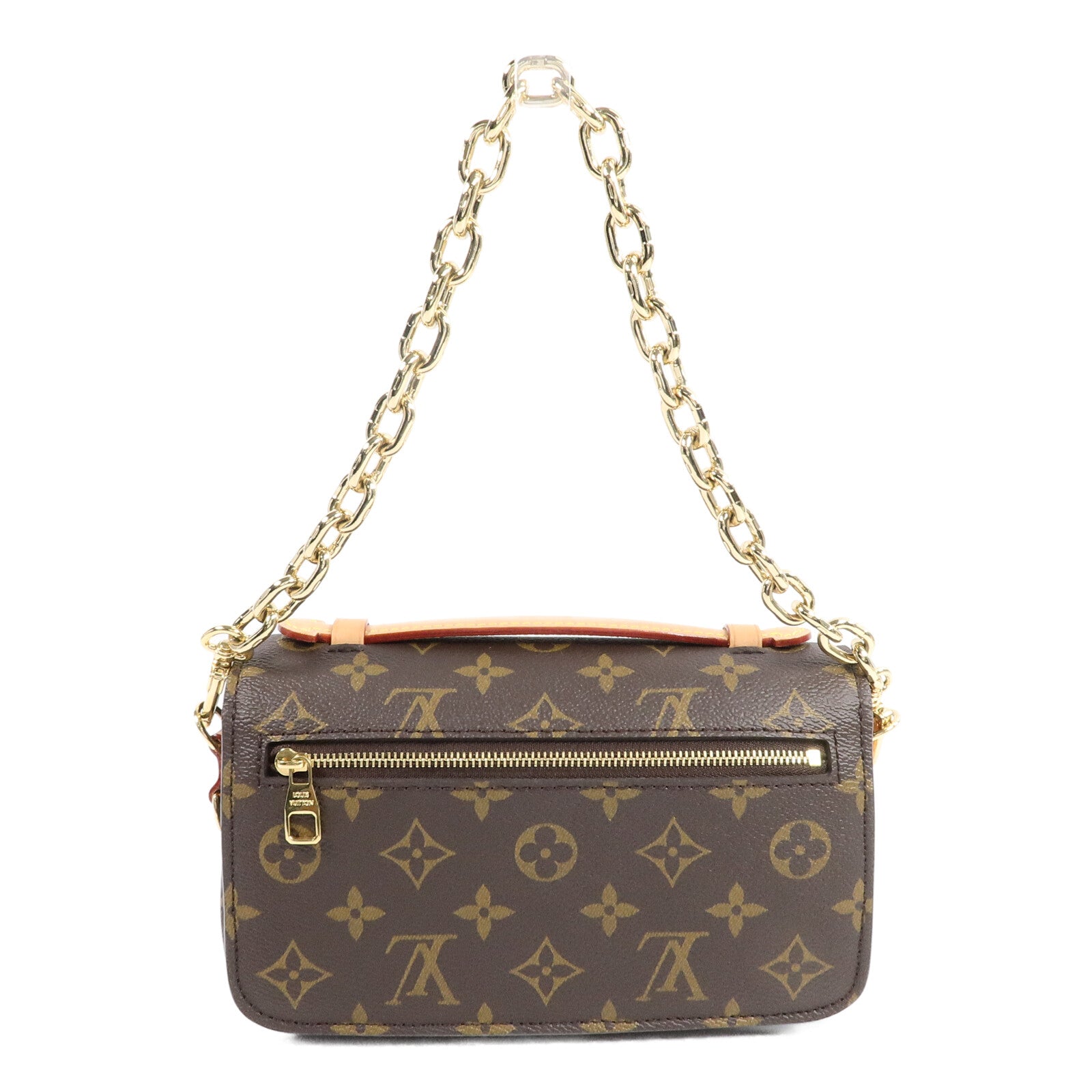 LOUIS VUITTON Monogram Pochette Metis East West金扣手挽肩背兩用袋