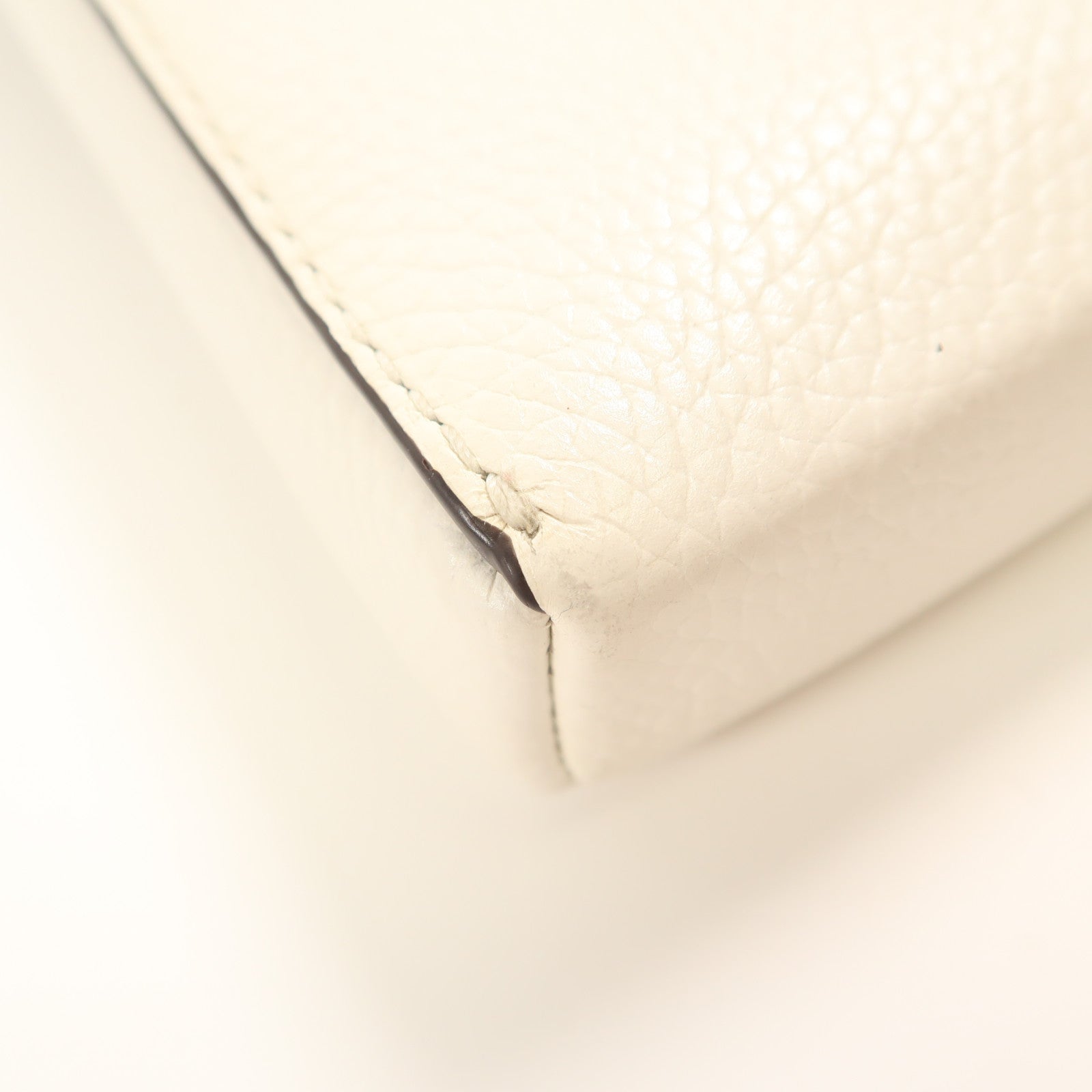 Michael Kors 牛皮皮革Jet Set Phone bag銀扣手挽肩背兩用袋白色