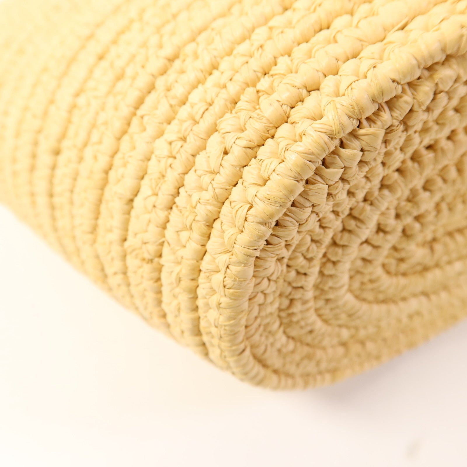 LOEWE 酒椰/牛皮皮革Small Elephant Basket Bag銀扣肩背袋/手挽袋