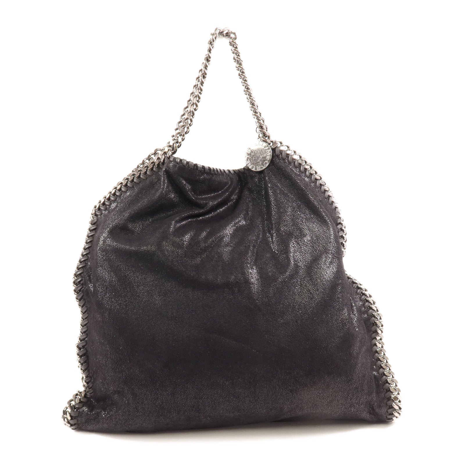 SELECTION 【激減優惠】聚酯纖維2 Way Shoulder Bag銀扣手挽肩背兩用袋