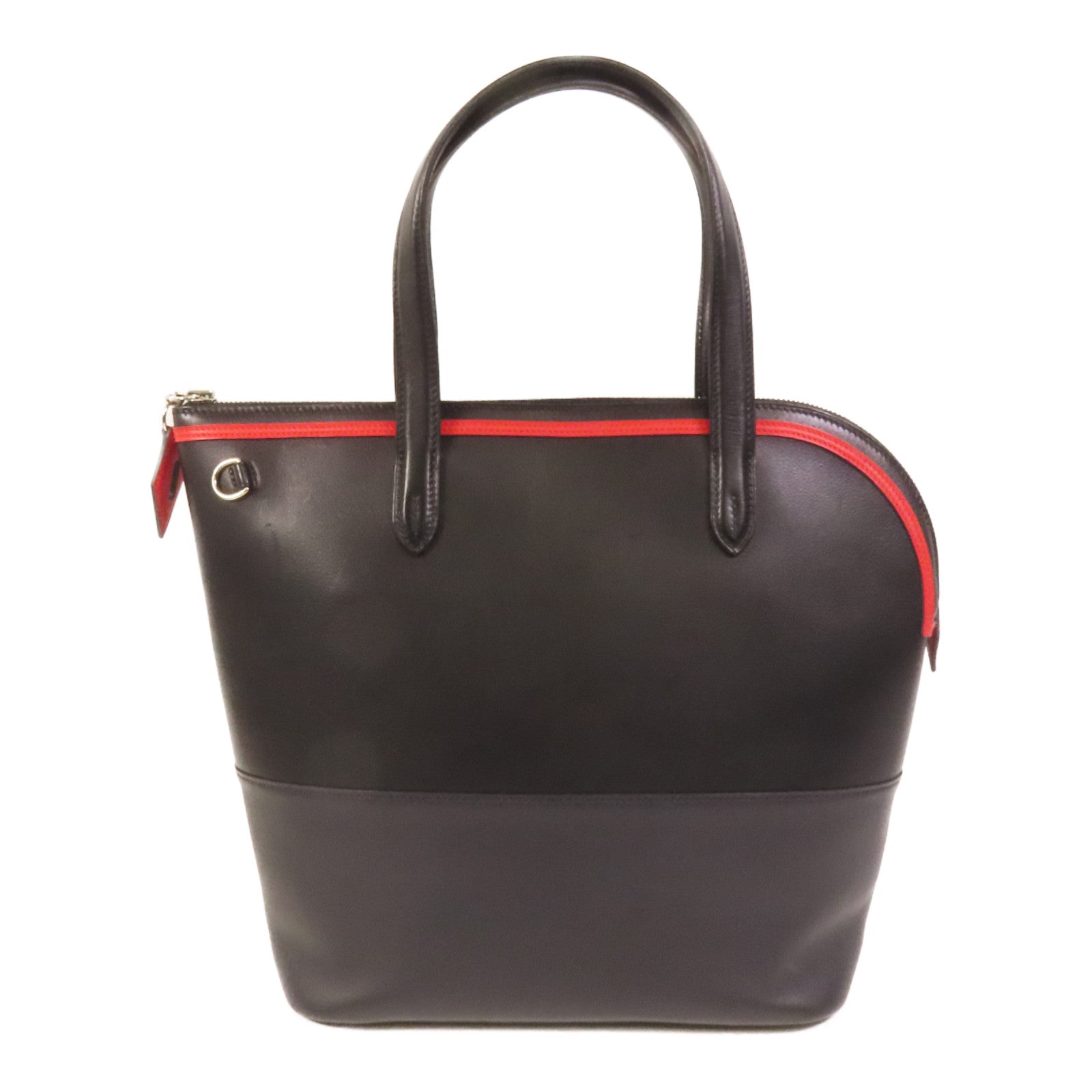 HERMES Evercolor皮革Transat Sailor銀扣手挽袋Noir