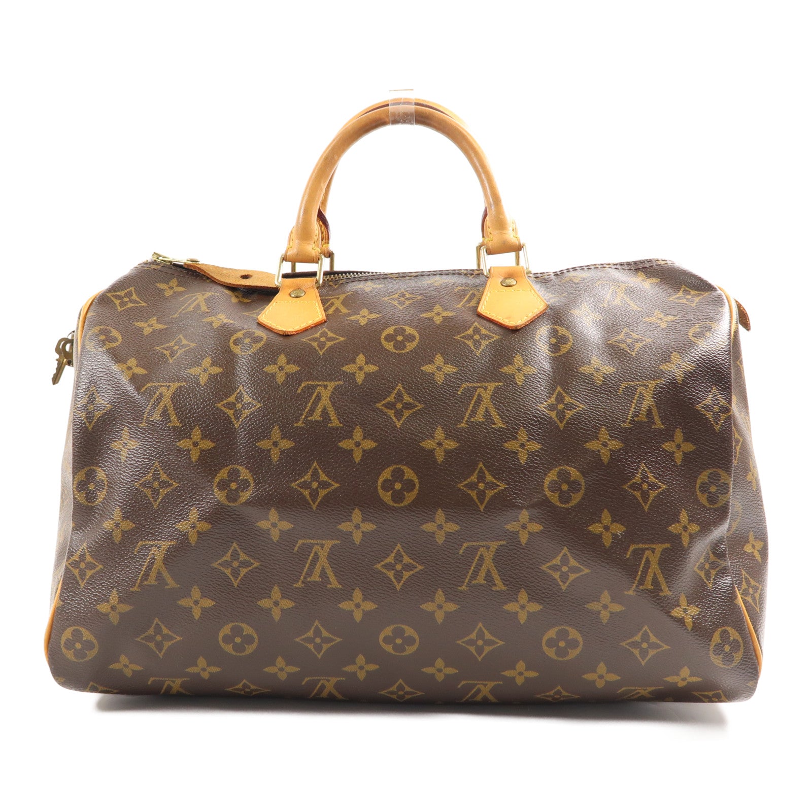 LOUIS VUITTON LV GHW Speedy 35 Hand Bag M41107 Monogram Brown
