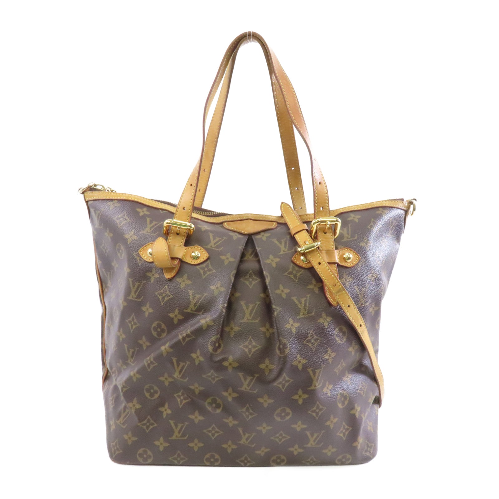 LOUIS VUITTON 【激減優惠】Monogram Palermo GM金扣手挽肩背兩用袋啡色
