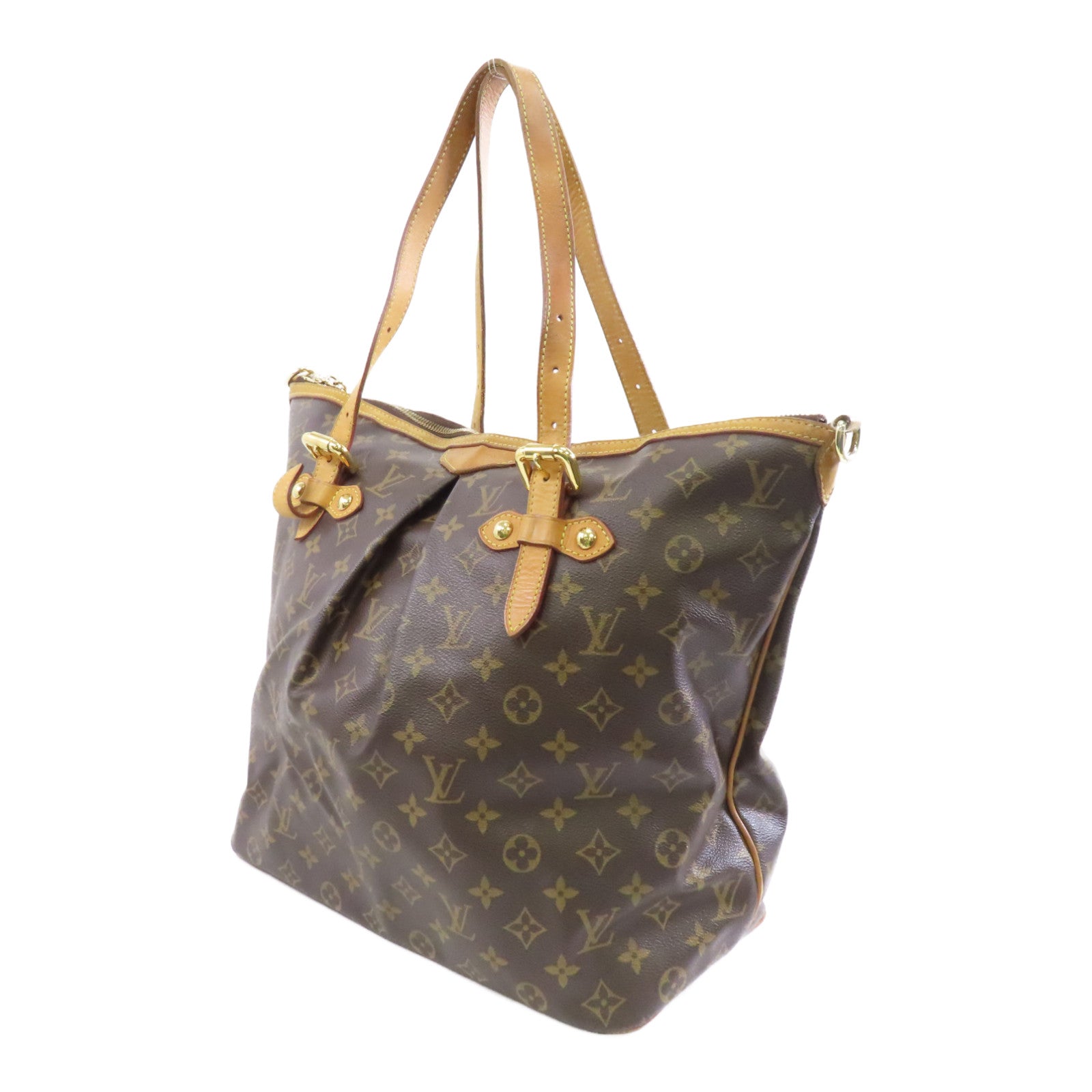 LOUIS VUITTON 【激減優惠】Monogram Palermo GM金扣手挽肩背兩用袋啡色