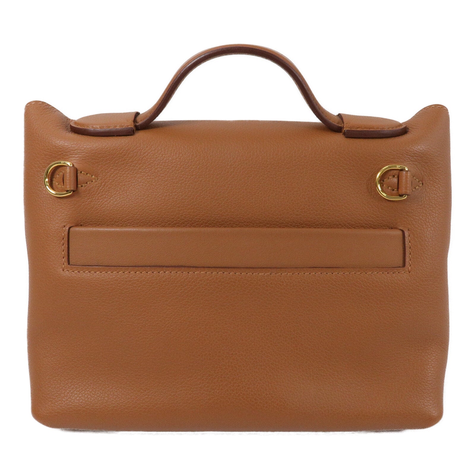 HERMES Swift皮革24/24 Mini手挽肩背兩用袋Gold