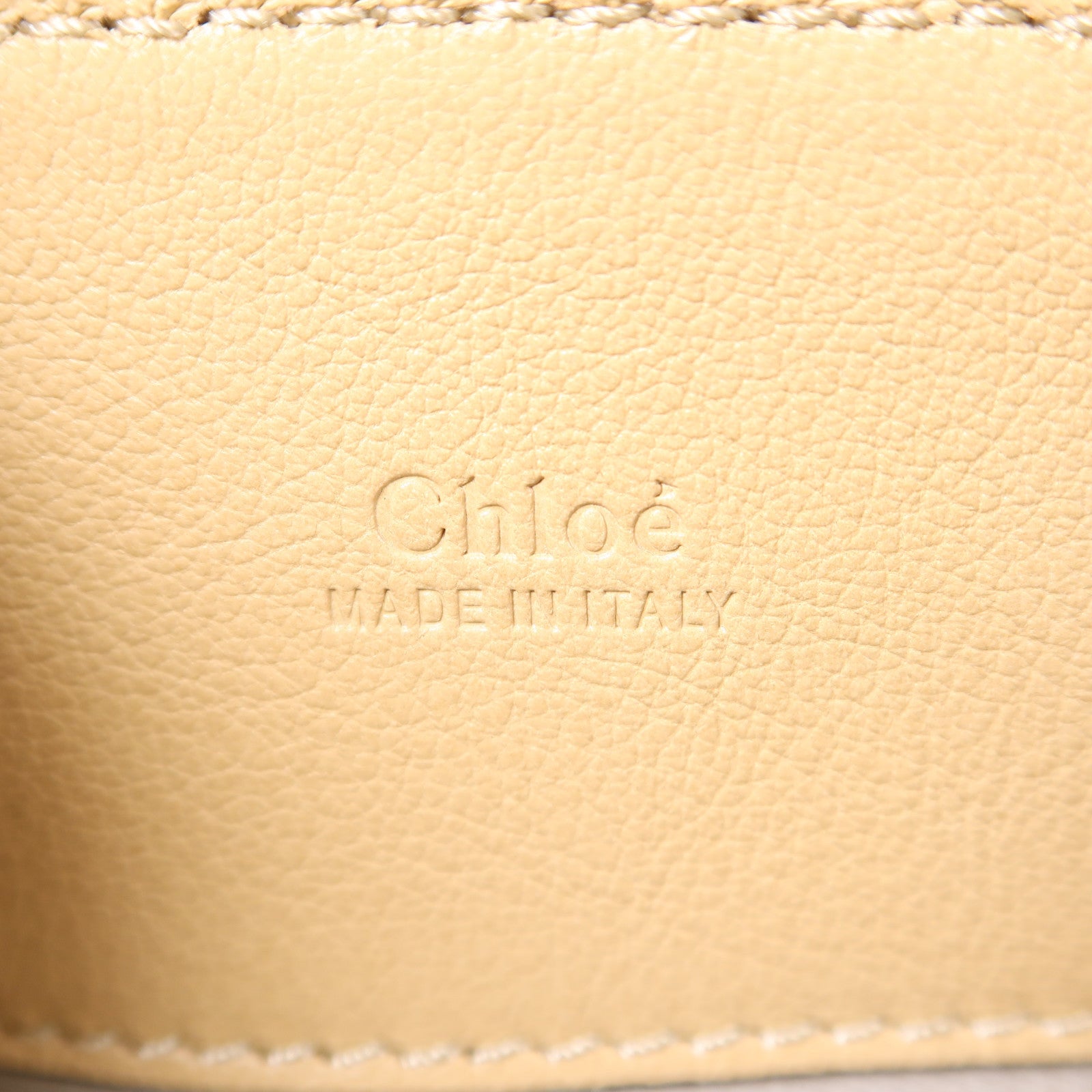 Chloe 【激減優惠】皮革/棉質/聚酯纖維Edith Fringe金扣Edith Fringe白色/啡色