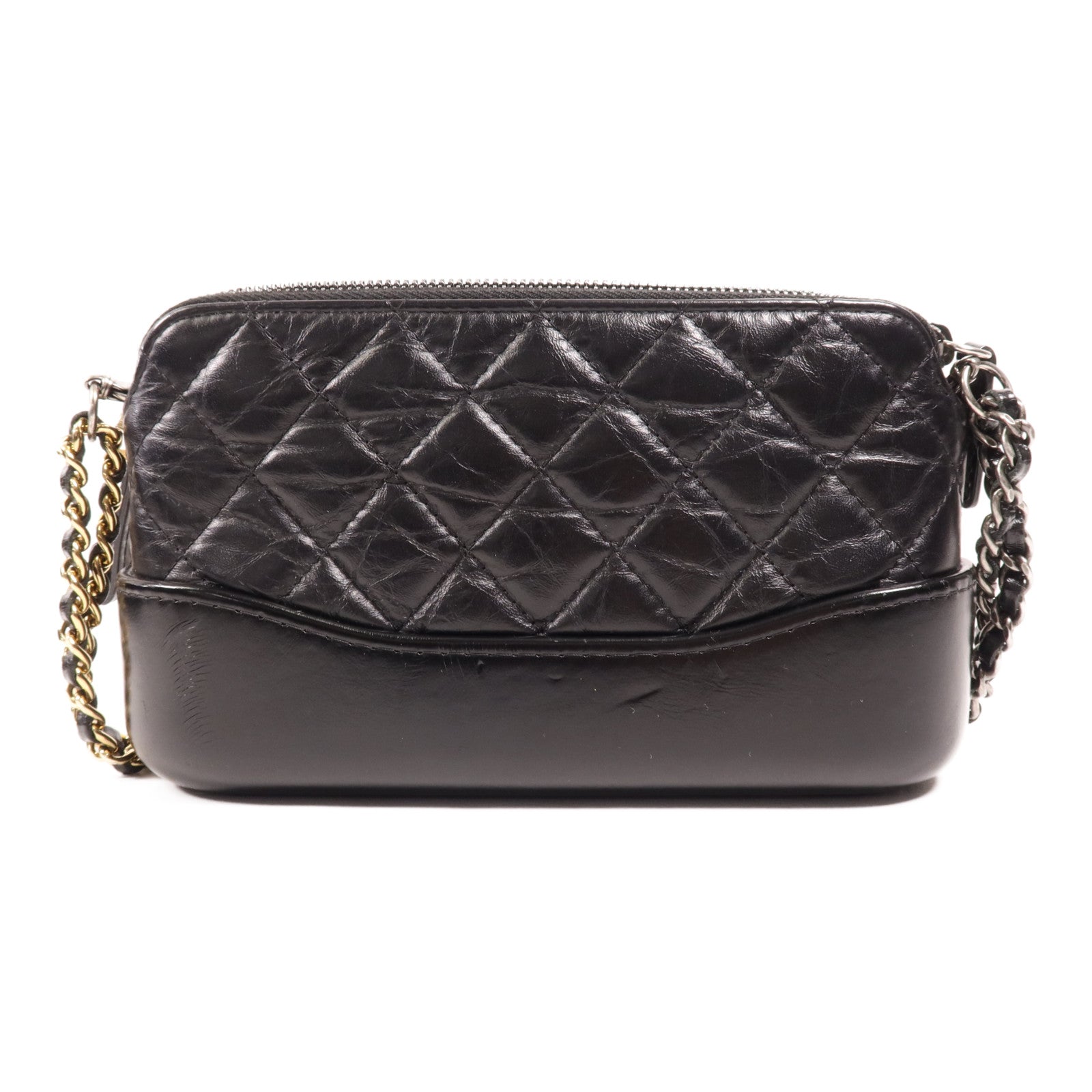 CHANEL 羊皮皮革Gabrielle WOC鏈帶肩背袋