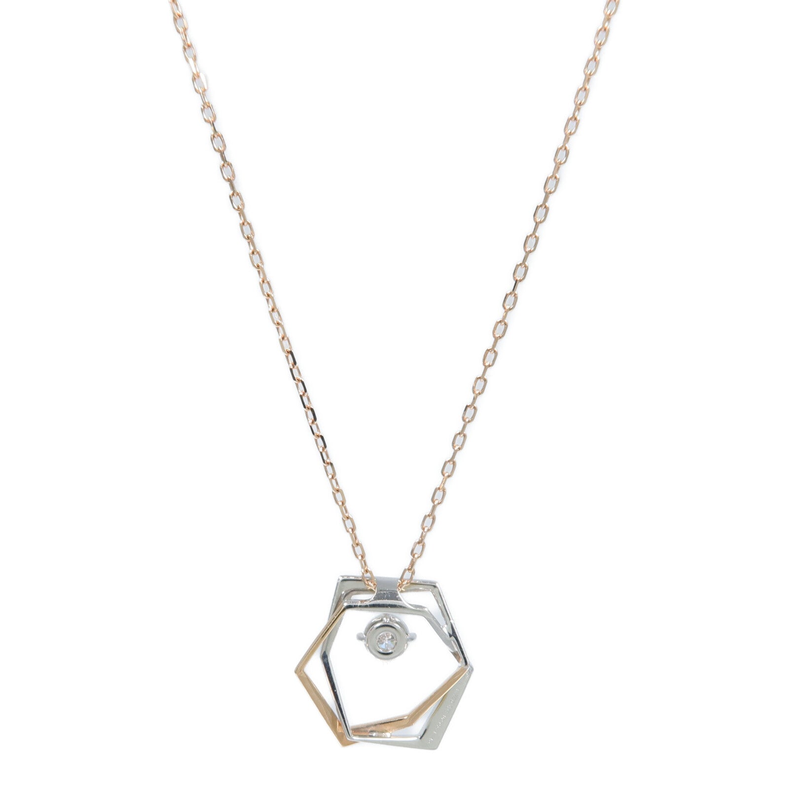 JEWELRY 18K玫瑰金/黃金/白金Diamond Necklace鑽石項鍊