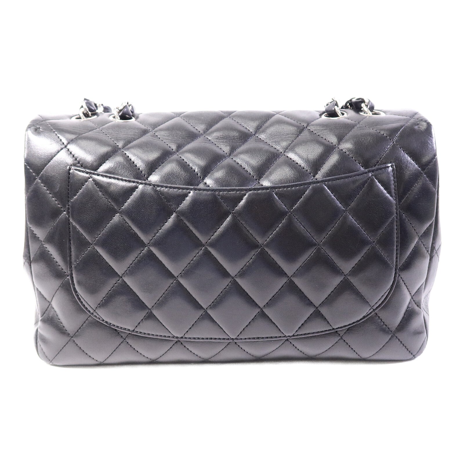 CHANEL 羊皮皮革Large Classic鏈帶肩背袋