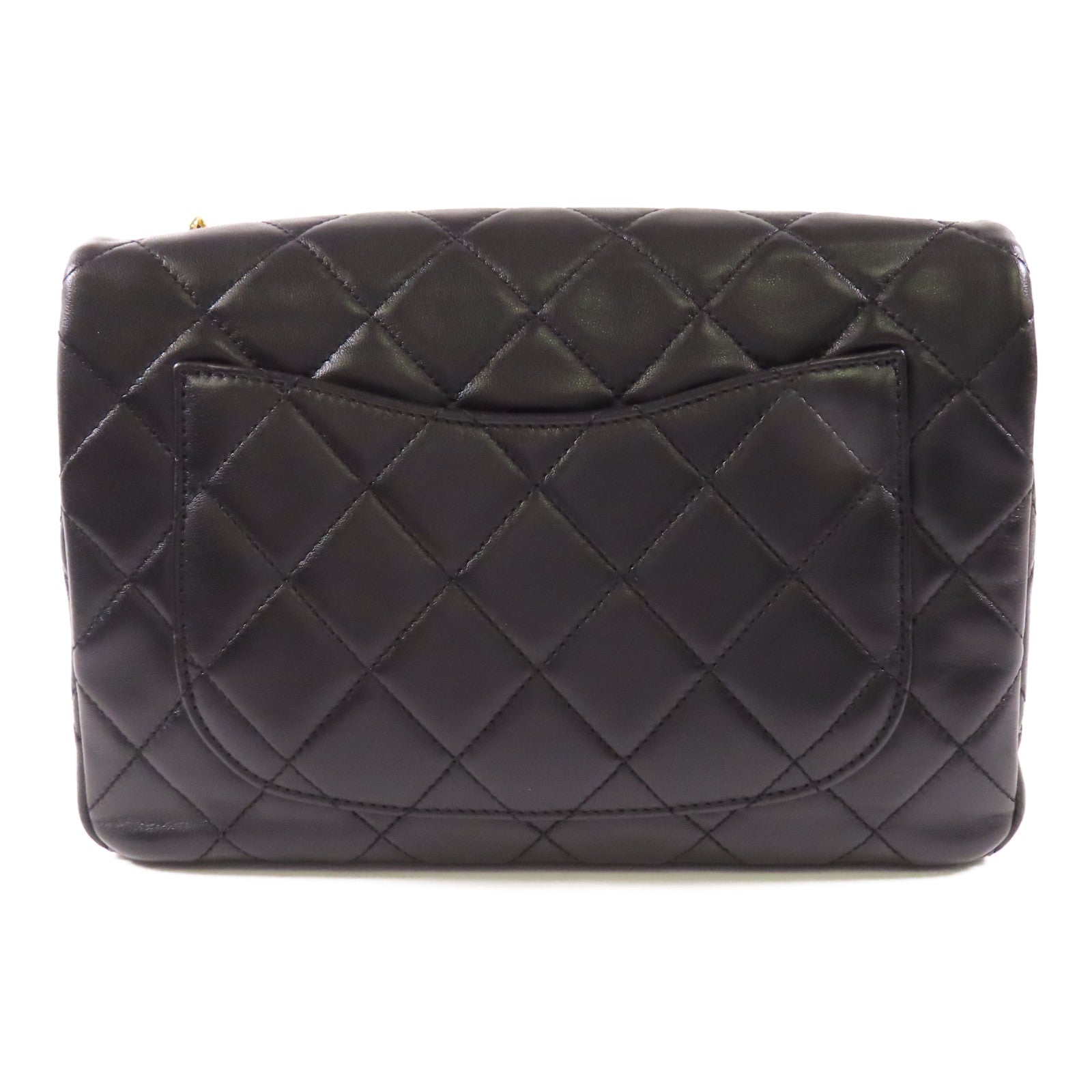 CHANEL 羊皮皮革Chain Shoulder金扣鏈帶肩背袋