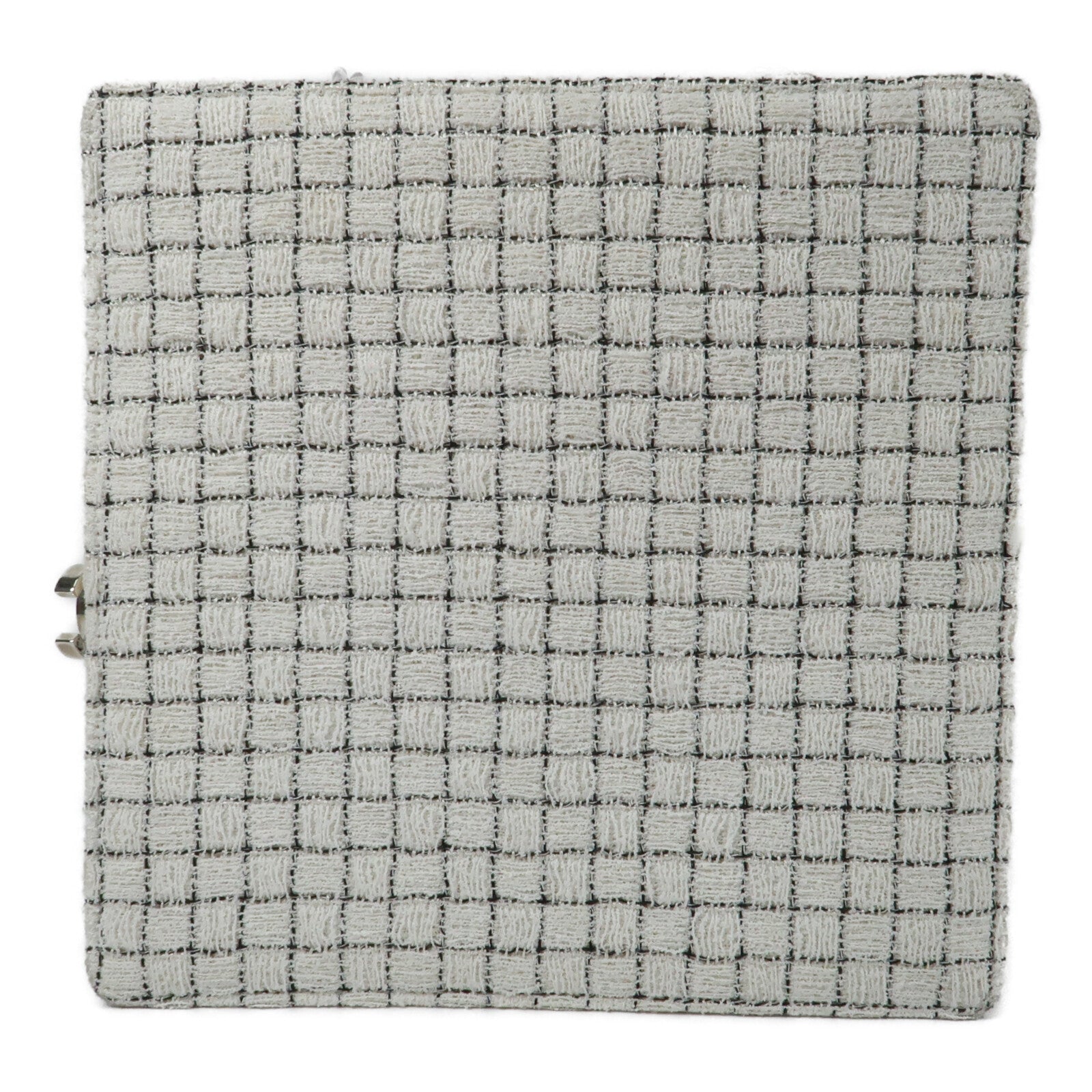 CHANEL Tweed Shoulder Bag銀扣肩背袋