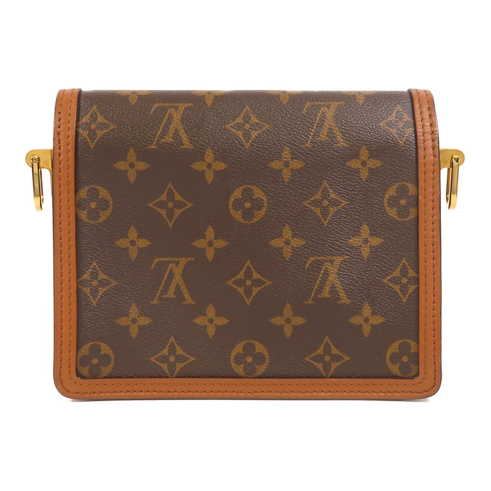 LOUIS VUITTON Monogram Reverse Mini Dauphine金扣肩背袋