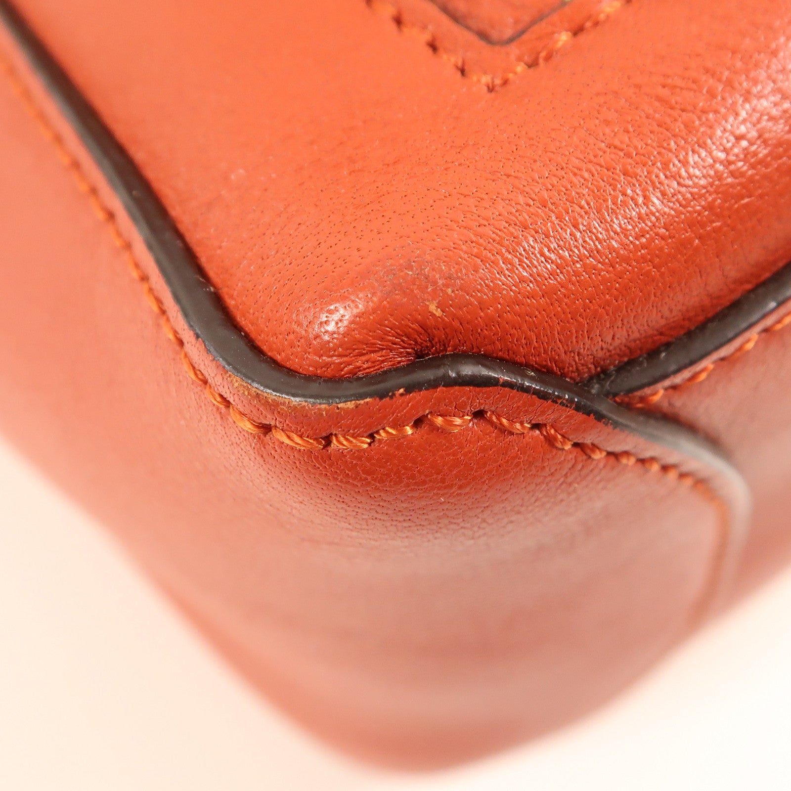 Chloe 牛皮皮革2 Way Shoulder金扣手挽肩背兩用袋