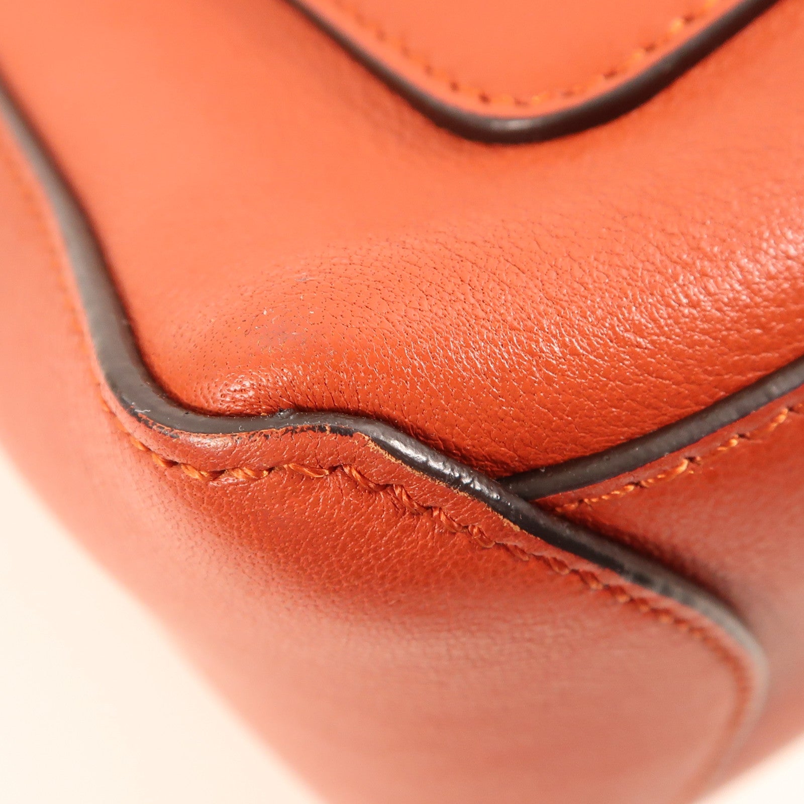 Chloe 牛皮皮革2 Way Shoulder金扣手挽肩背兩用袋