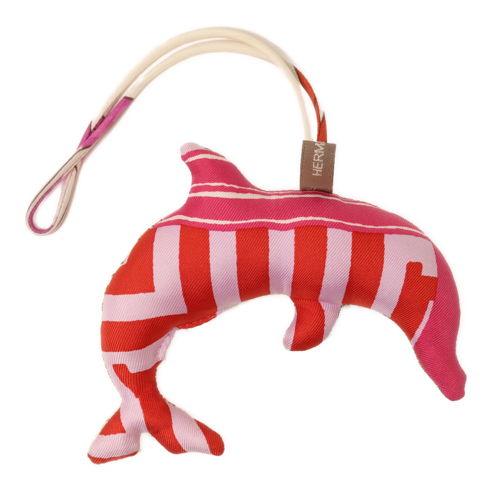 HERMES 絲質Dolphin Petit H Silk Bridle掛飾