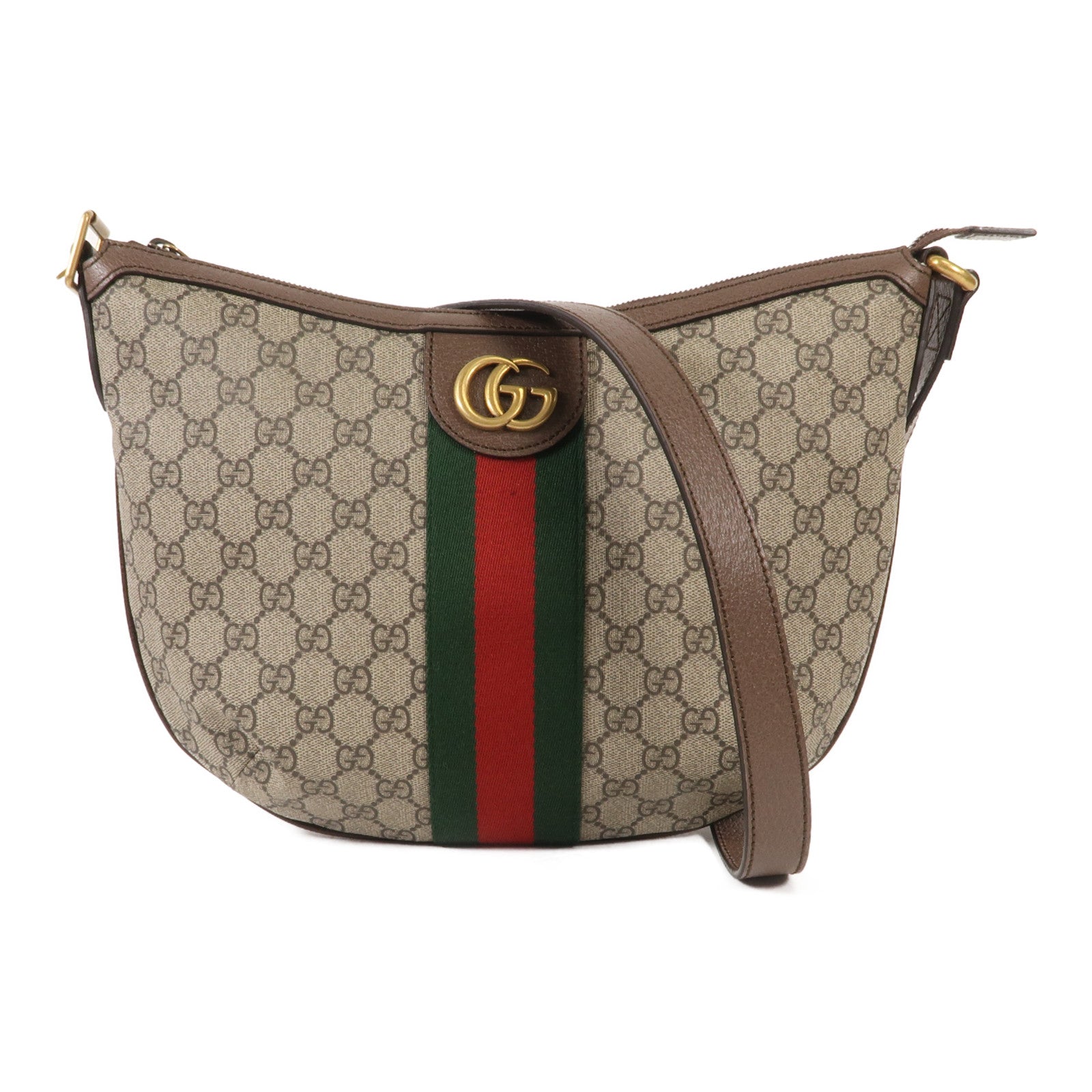 GUCCI 塗層帆布Ophidia Medium金扣肩背袋