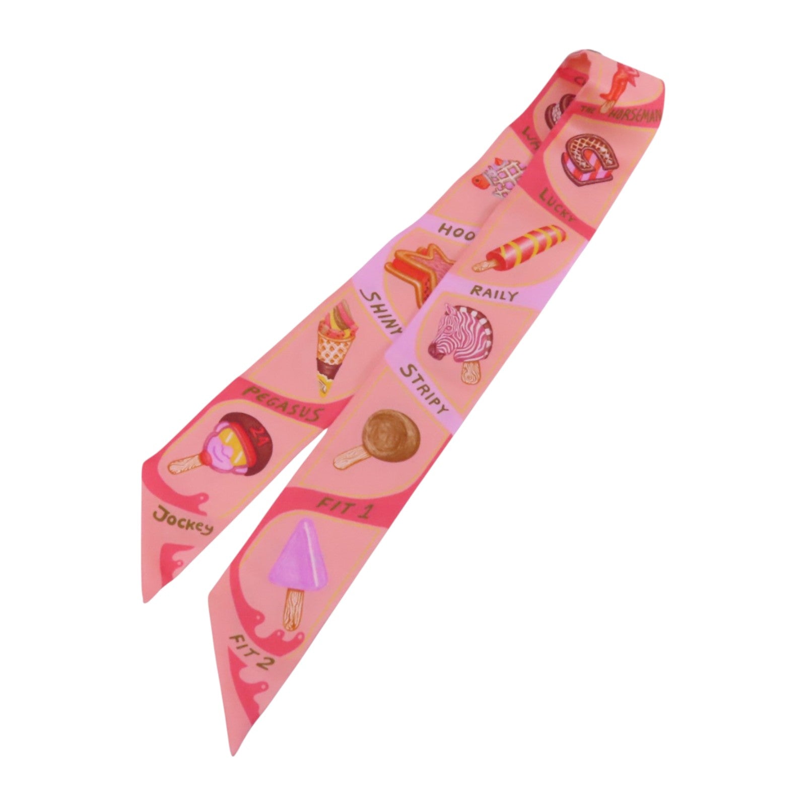 HERMES 絲質Twilly Scarf絲巾