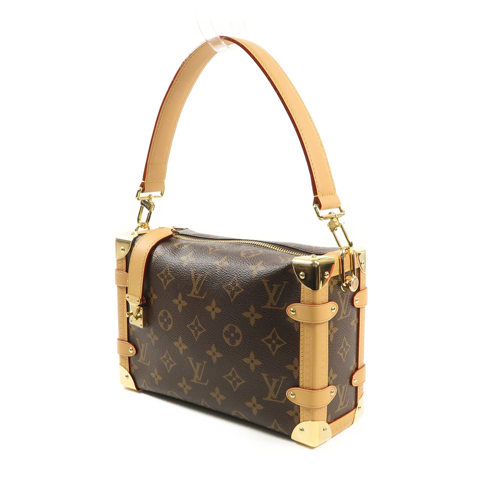 LOUIS VUITTON LV GHW Side Trunk Crossbody Shoulder Bag M46358 Monogram Brown