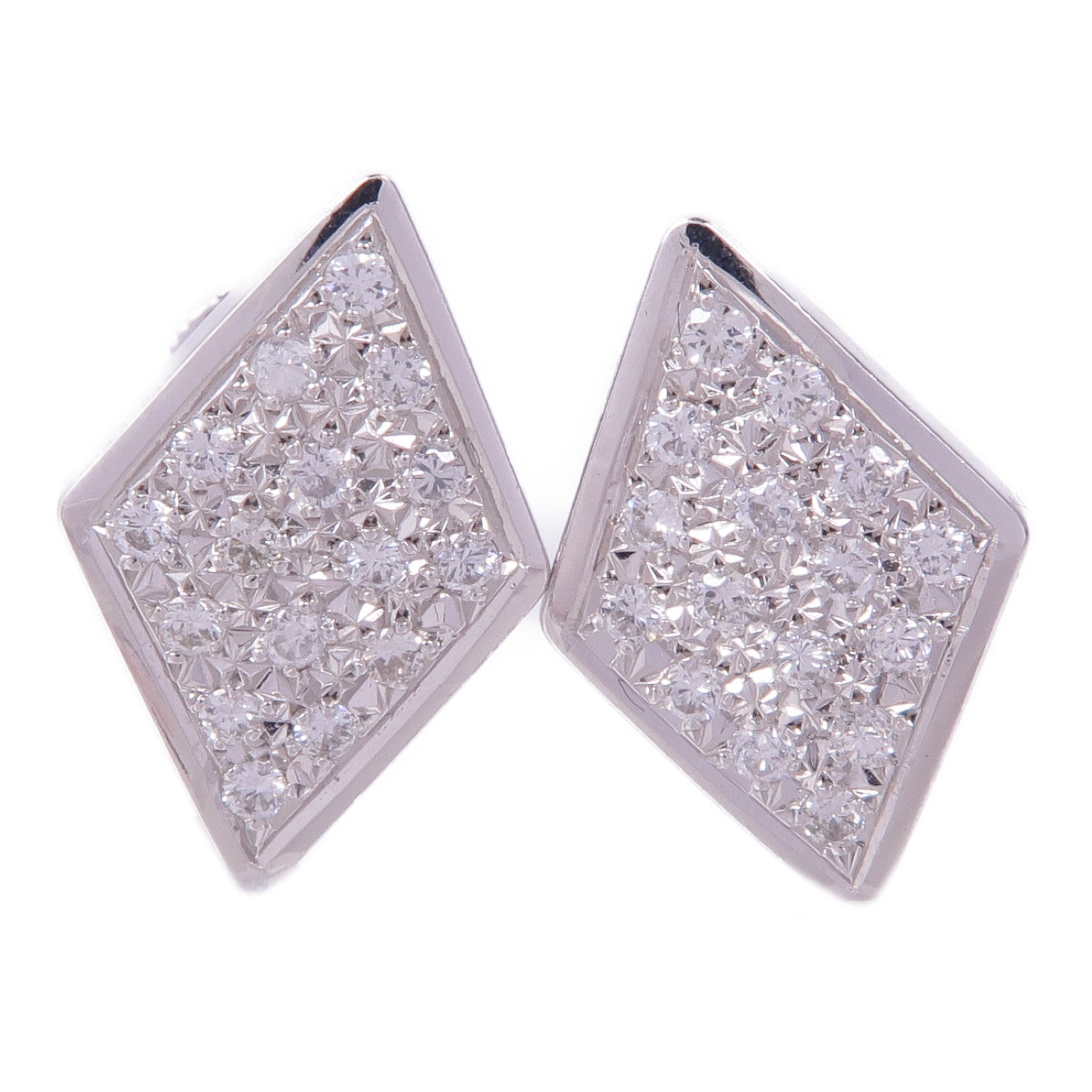 JEWELRY 14K白金Diamond Earrings鑽石耳環