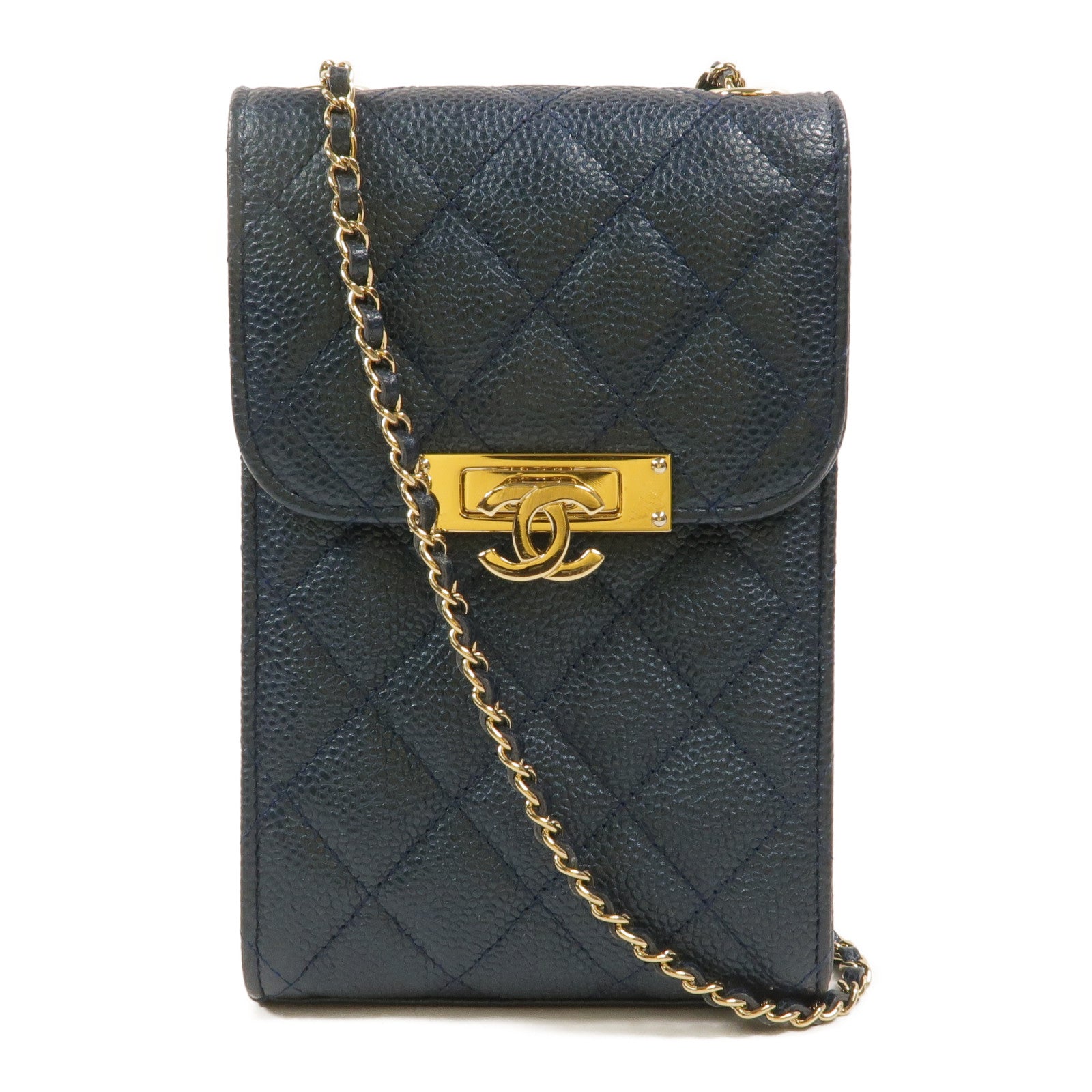 CHANEL 牛皮皮革Phone Holder With Chain肩背袋