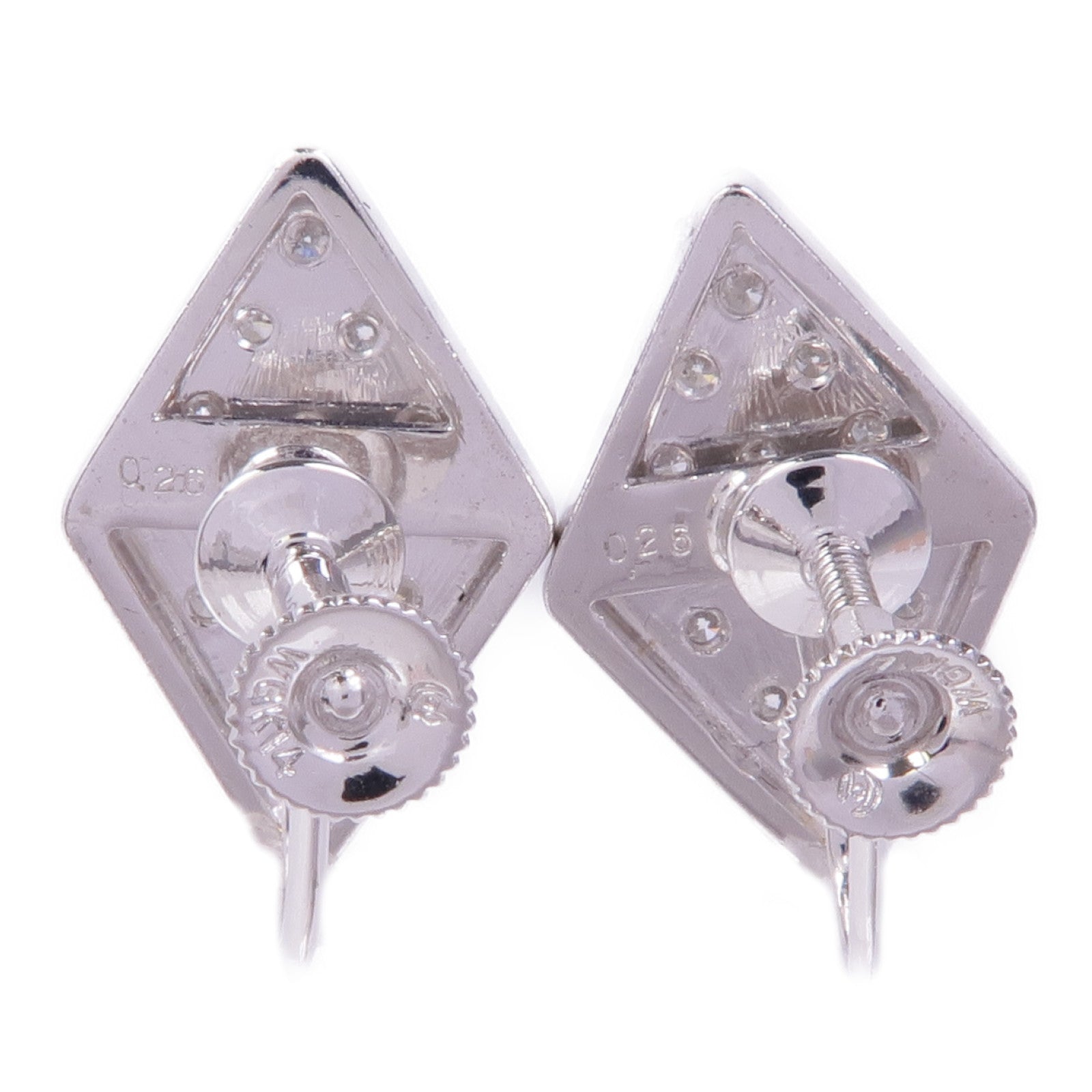 JEWELRY 14K白金Diamond Earrings鑽石耳環