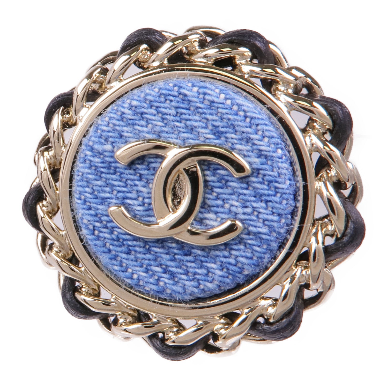 CHANEL 皮革/金屬Earrings耳環