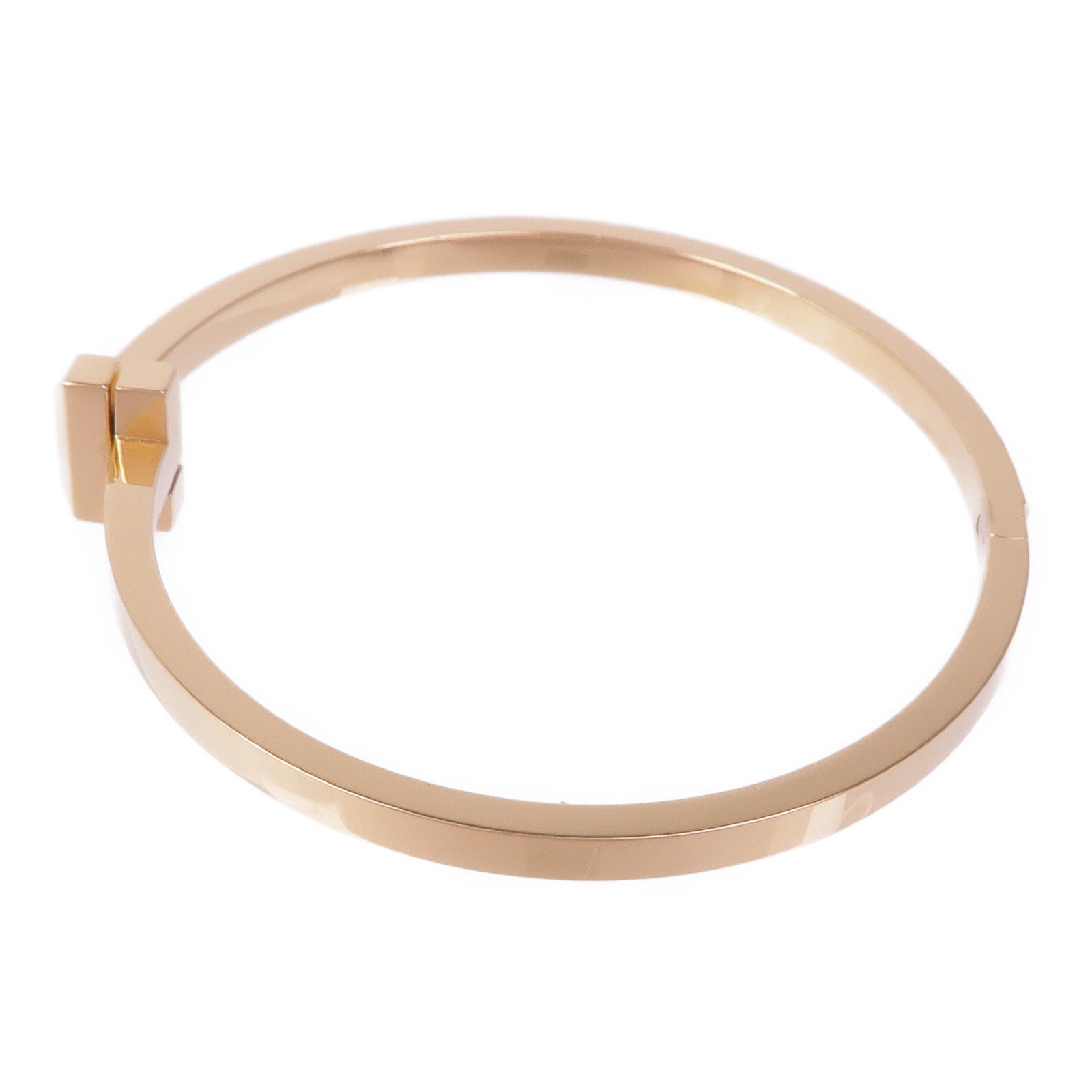 TIFFANY&CO 18K玫瑰金T1 Narrow Hinged Bangle手鐲