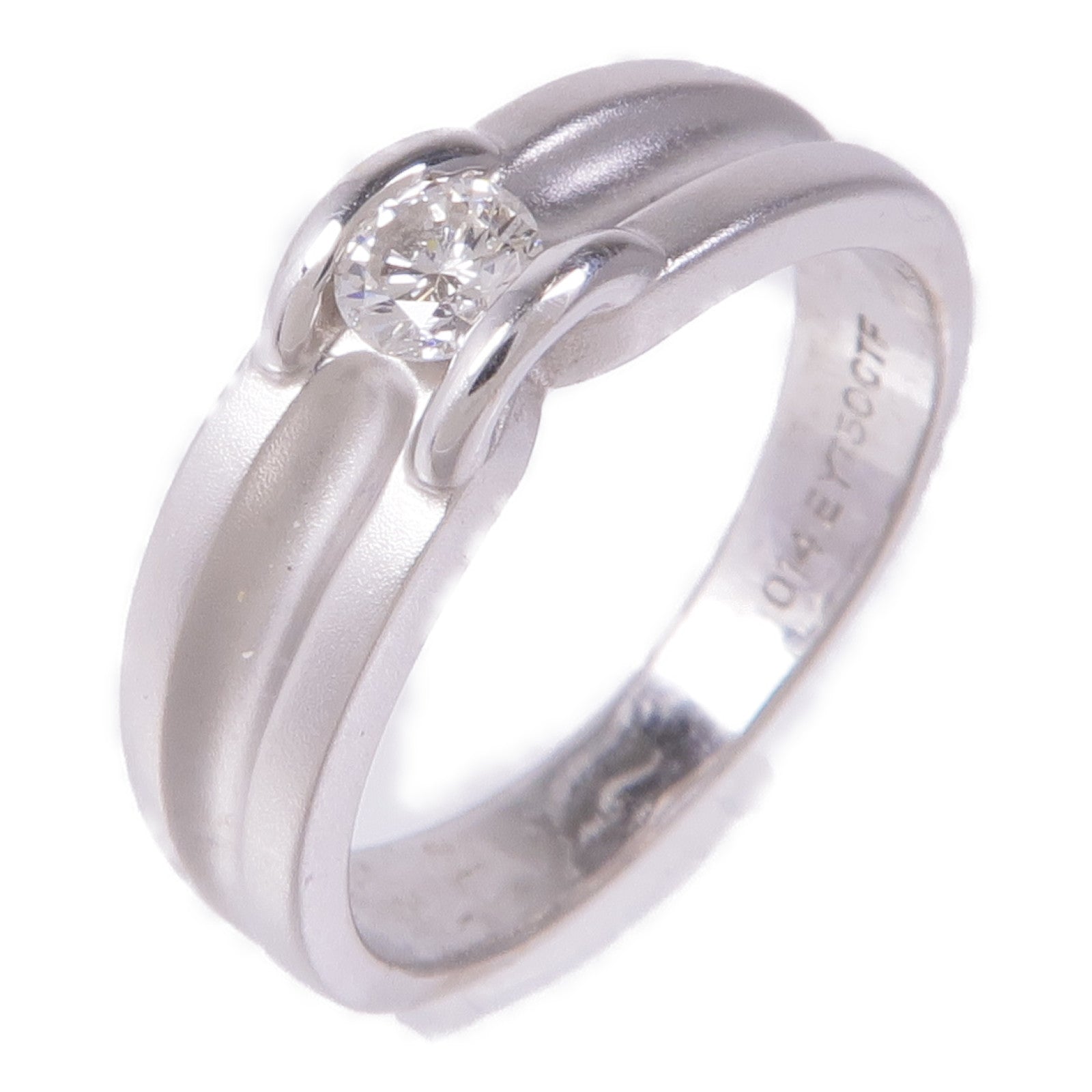 JEWELRY 【激減優惠】18K白金Diamond Ring鑽石戒指US#3.5
