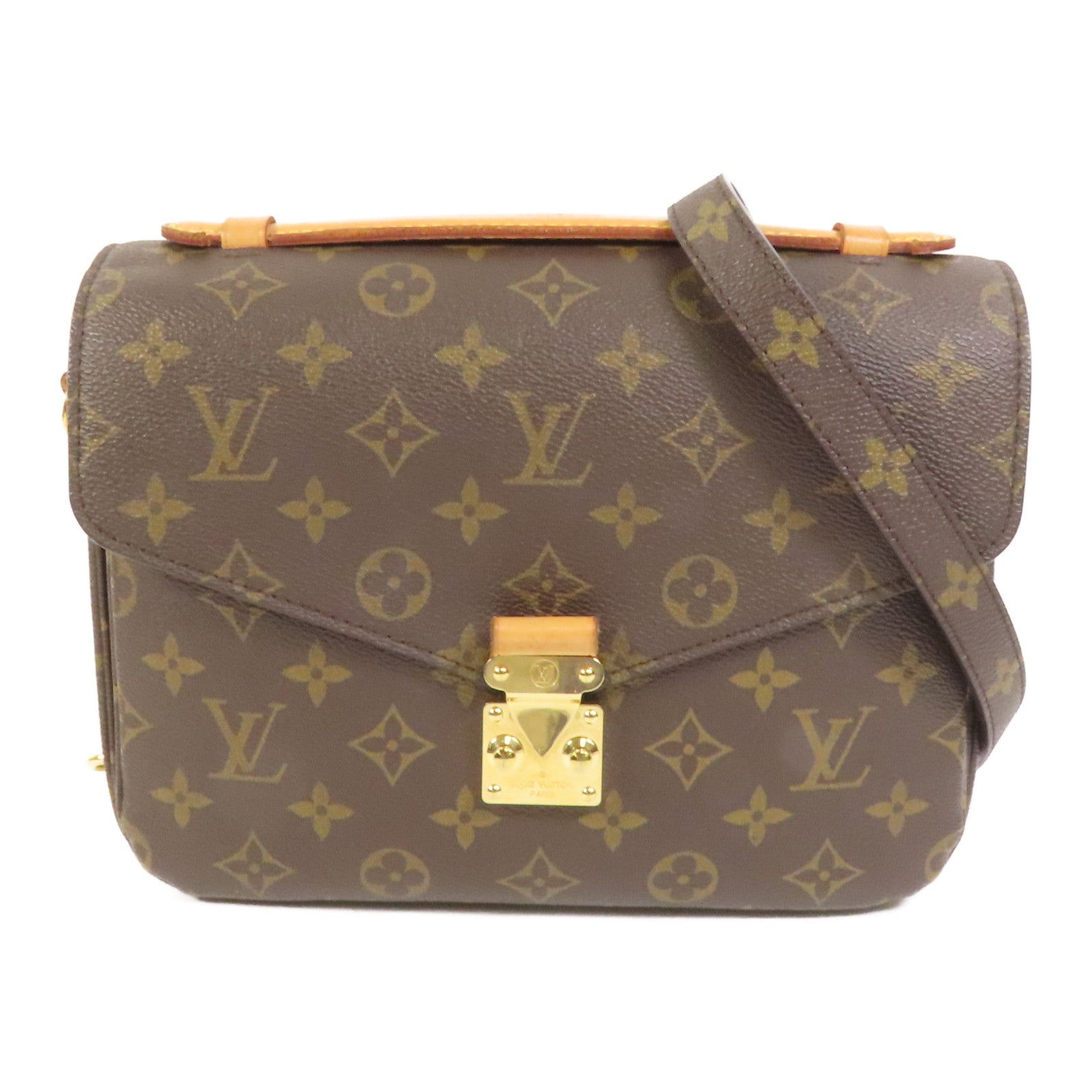 LOUIS VUITTON Monogram Pochette Metis MM金扣手挽肩背兩用袋