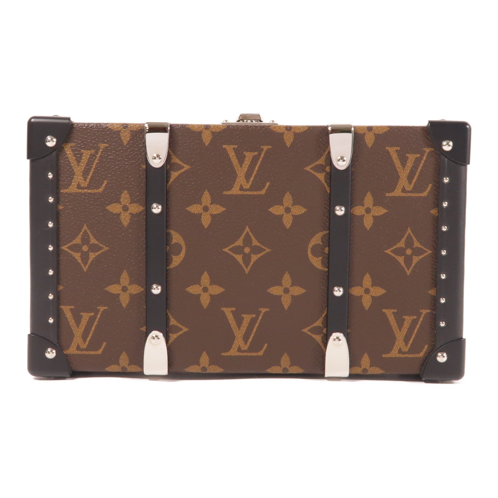 LOUIS VUITTON 【激減優惠】Monogram Wallet Trunk銀扣手拿包