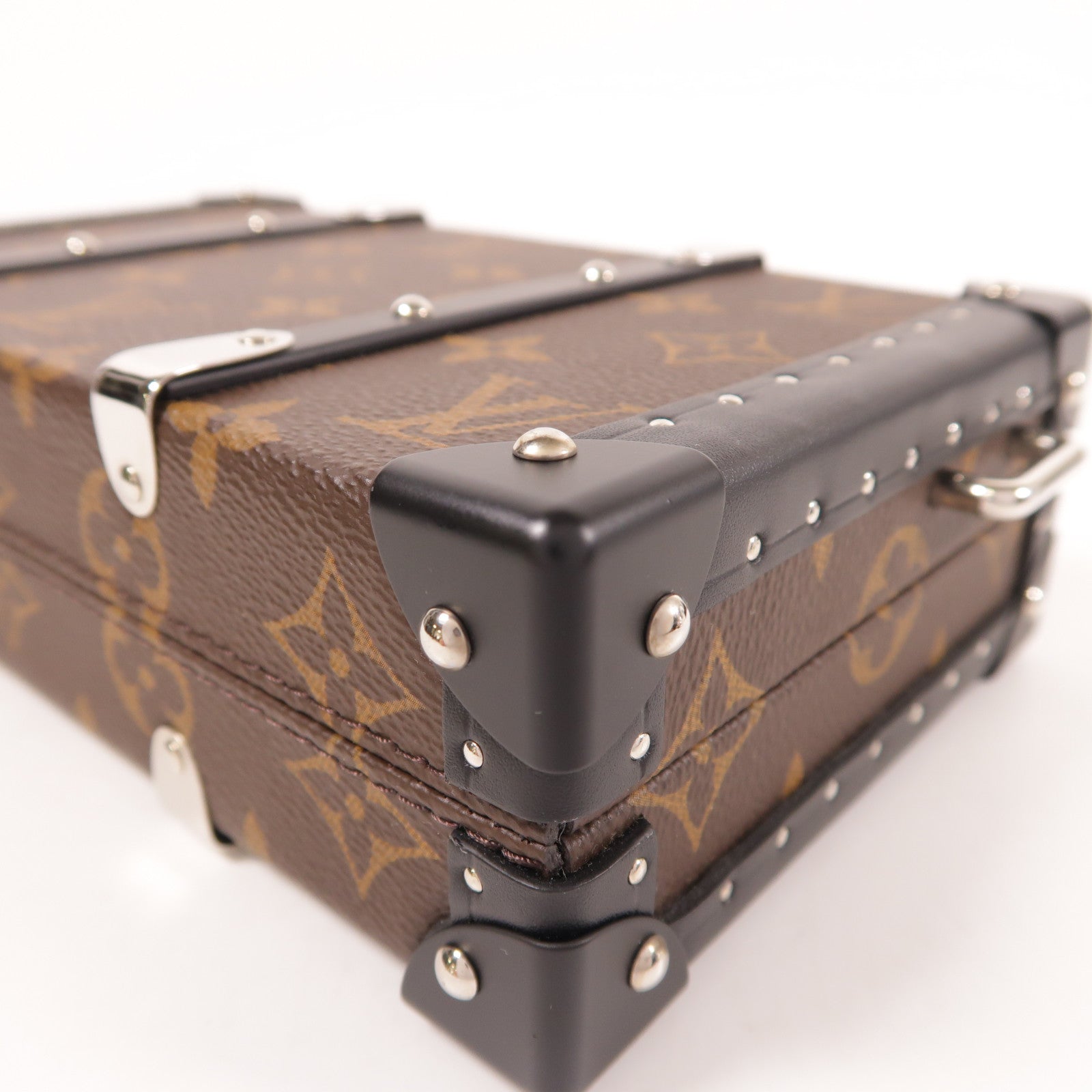 LOUIS VUITTON Monogram Wallet Trunk銀扣手拿包