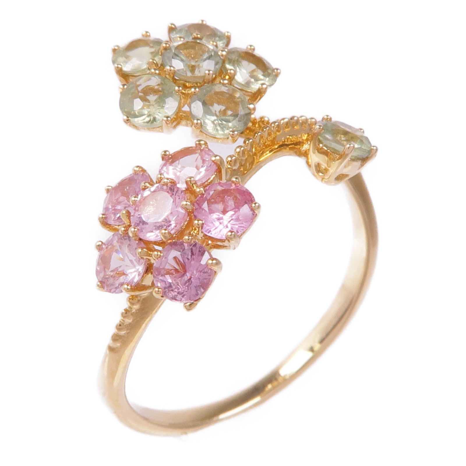 JEWELRY 【激減優惠】18K黃金Color Stone Ring彩色寶石戒指US#5.75