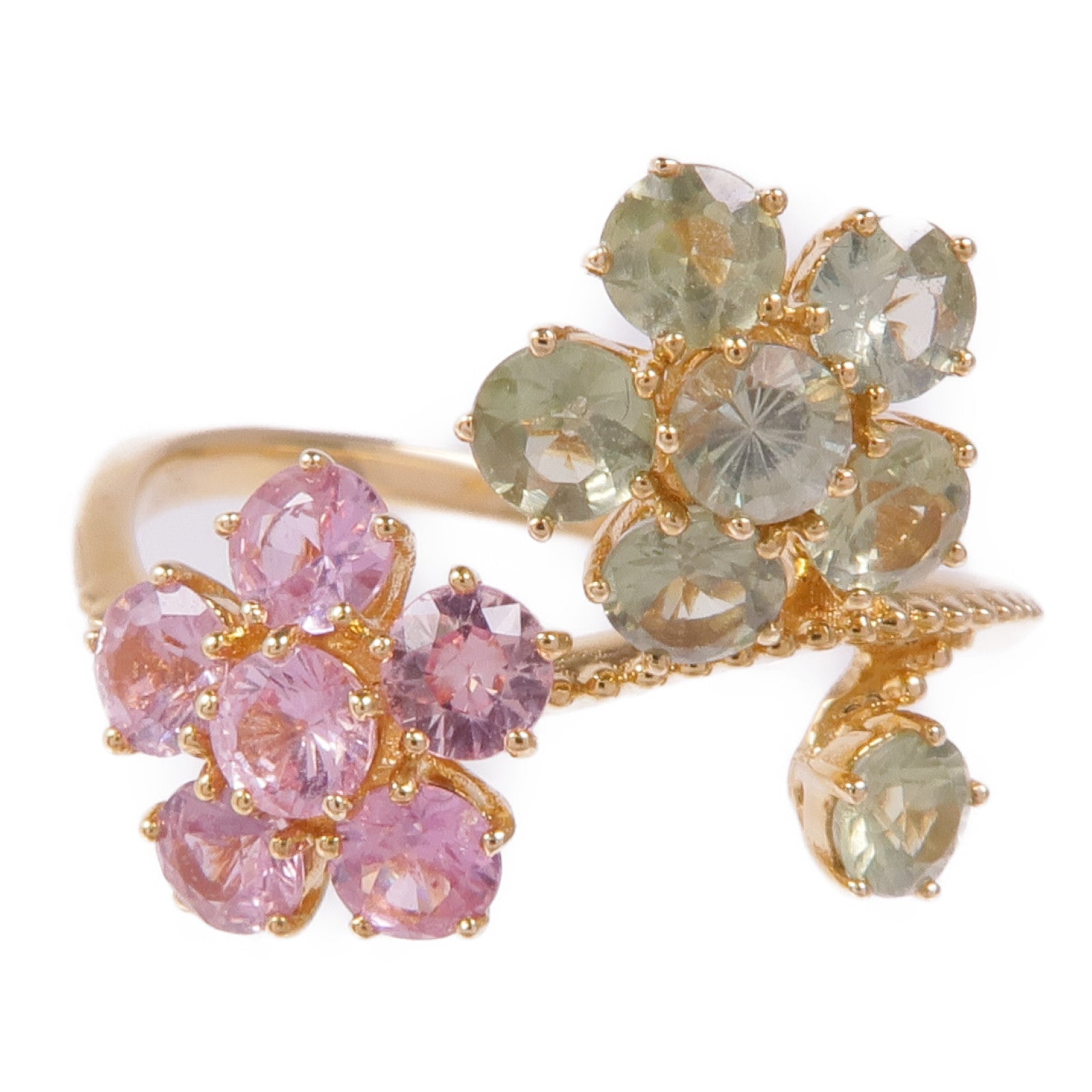 JEWELRY 【激減優惠】18K黃金Color Stone Ring彩色寶石戒指US#5.75