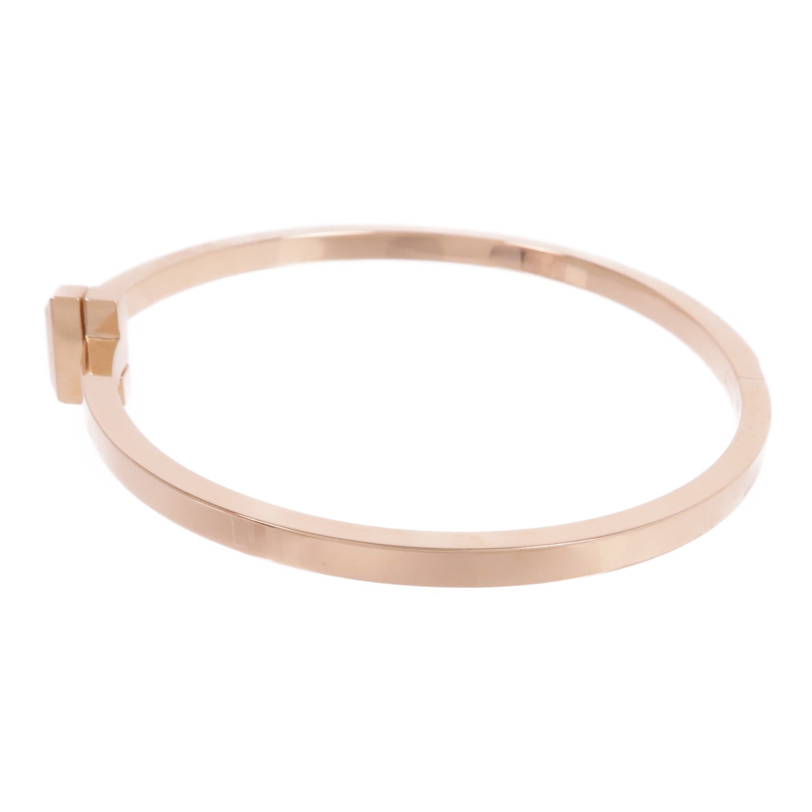 TIFFANY&CO 18K玫瑰金T1 Narrow Hinged Bangle手鐲