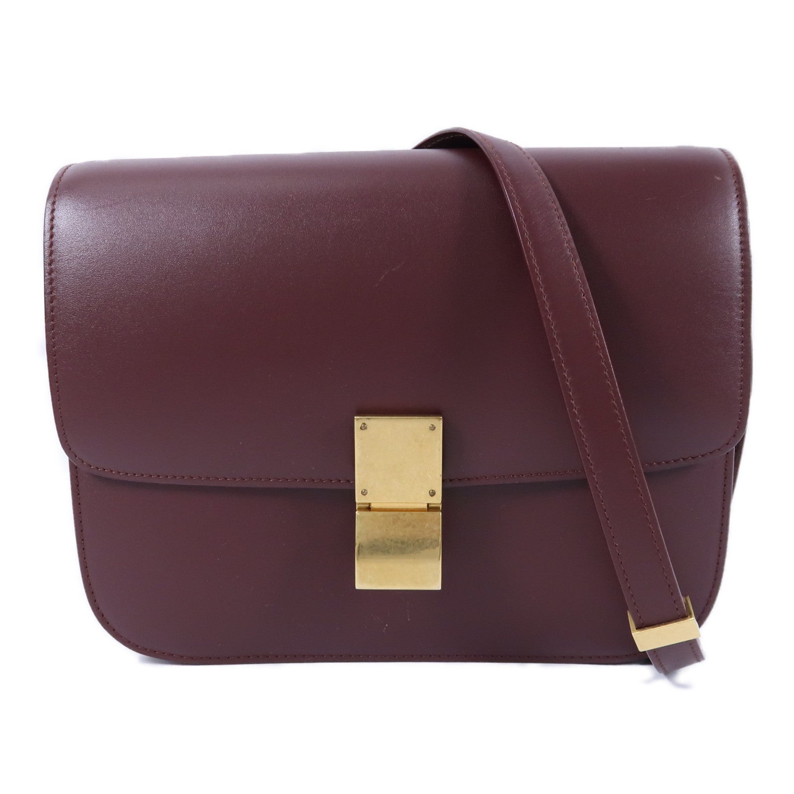 CELINE 牛皮皮革Classic Box Medium肩背袋