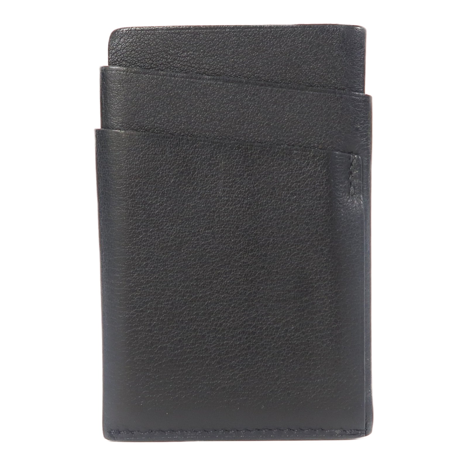 HERMES Swift皮革Porte-cartes Citadelle卡片套黑色– Brand Off Hong