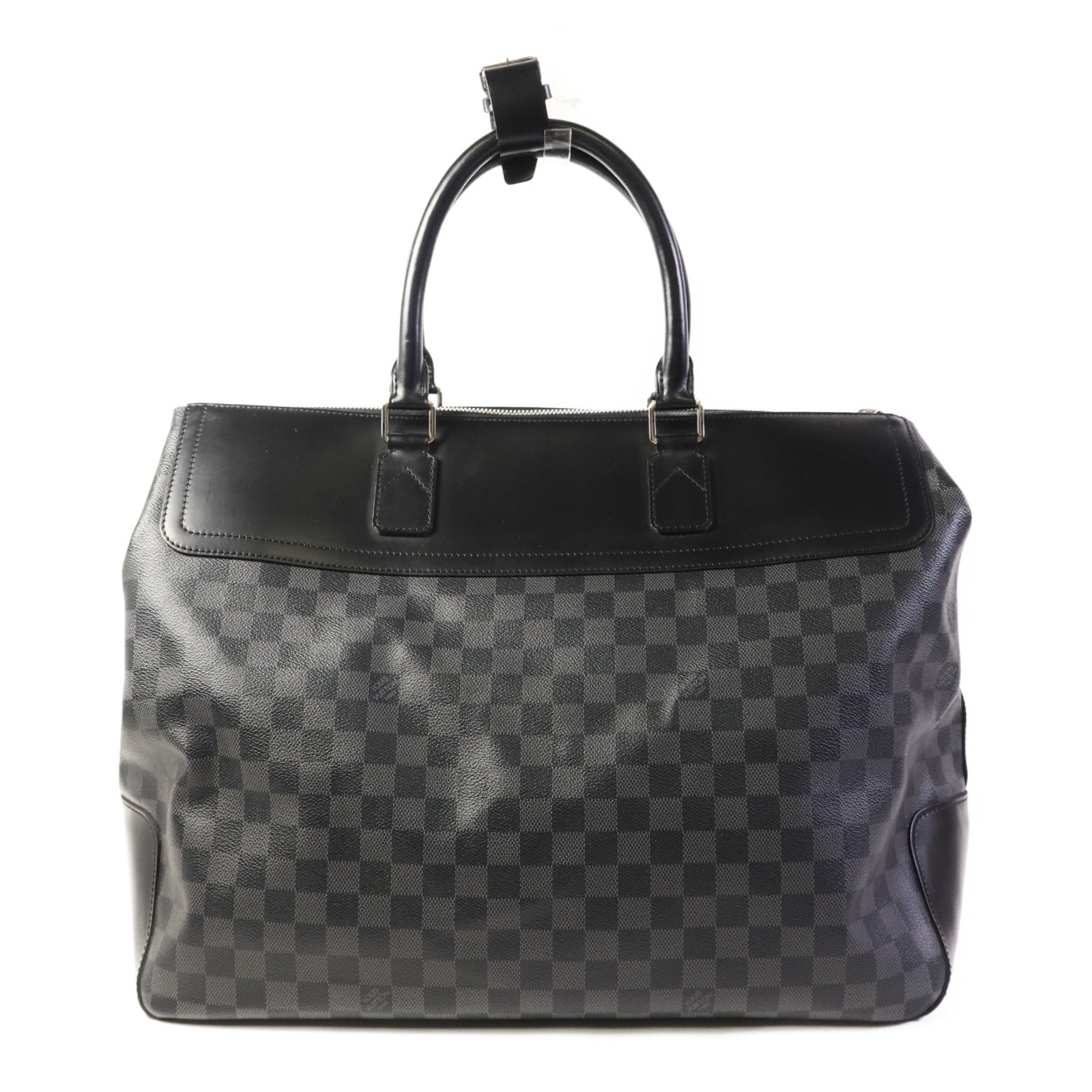 LOUIS VUITTON Damier Graphite Neo Greenwich銀扣手挽肩背兩用袋