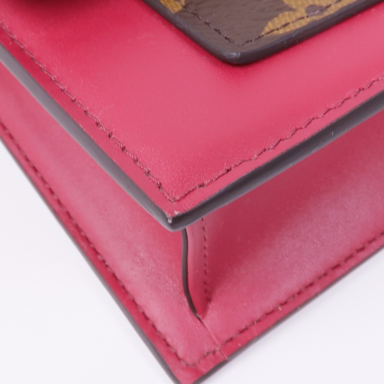 LOUIS VUITTON Monogram Flore金扣鏈帶肩背袋