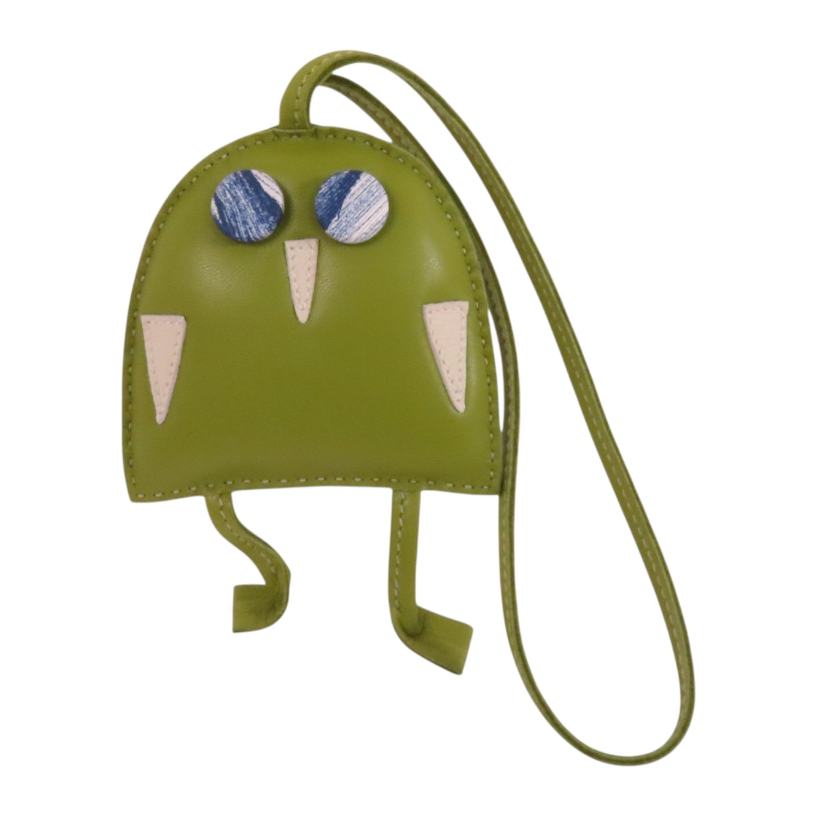 HERMES Milo皮革Petit H Hibouton Charm掛飾